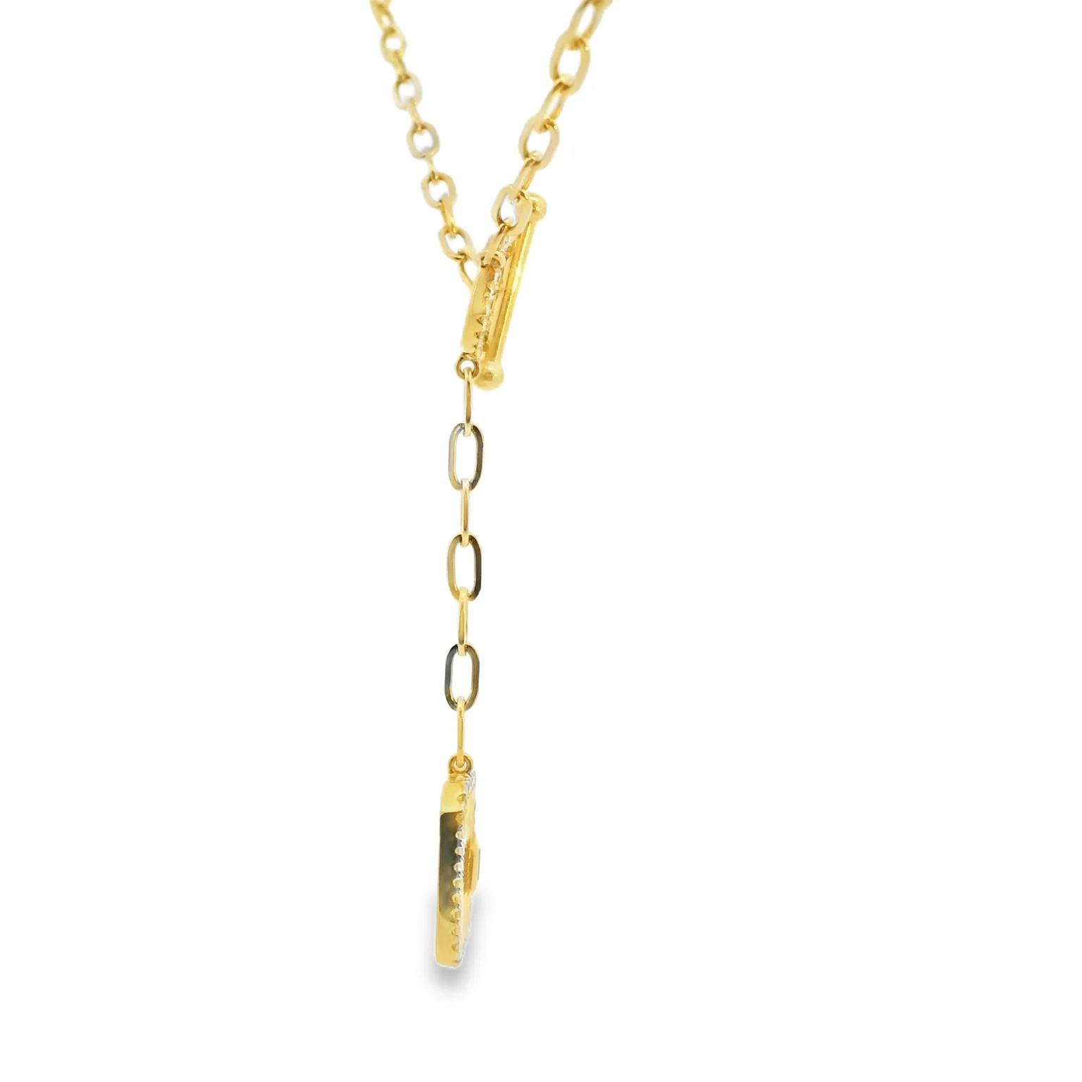 Fluted Toggle Medallion Necklace - Image 4