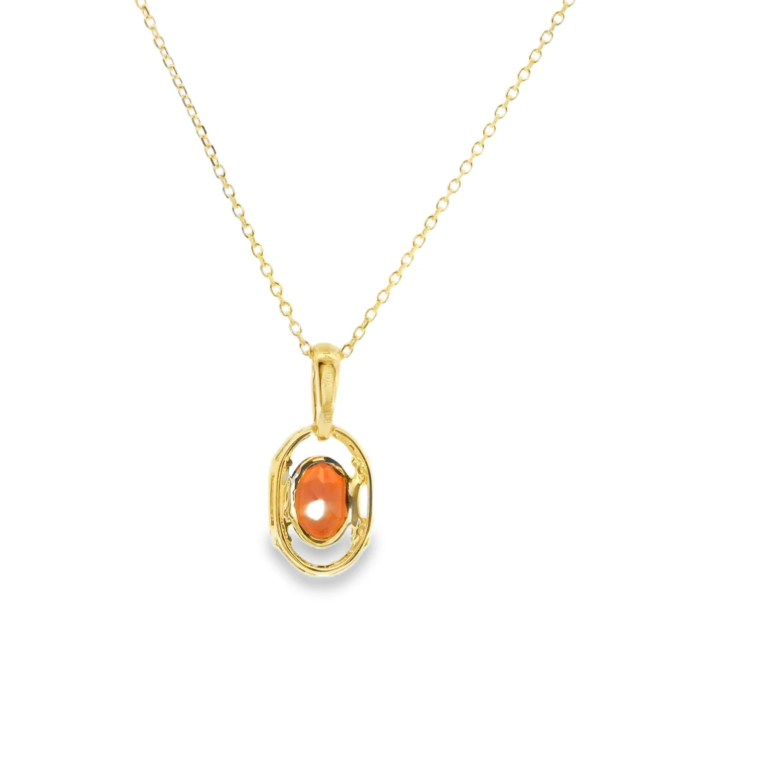 Garnet and Pink Sapphire Pendant - Image 3