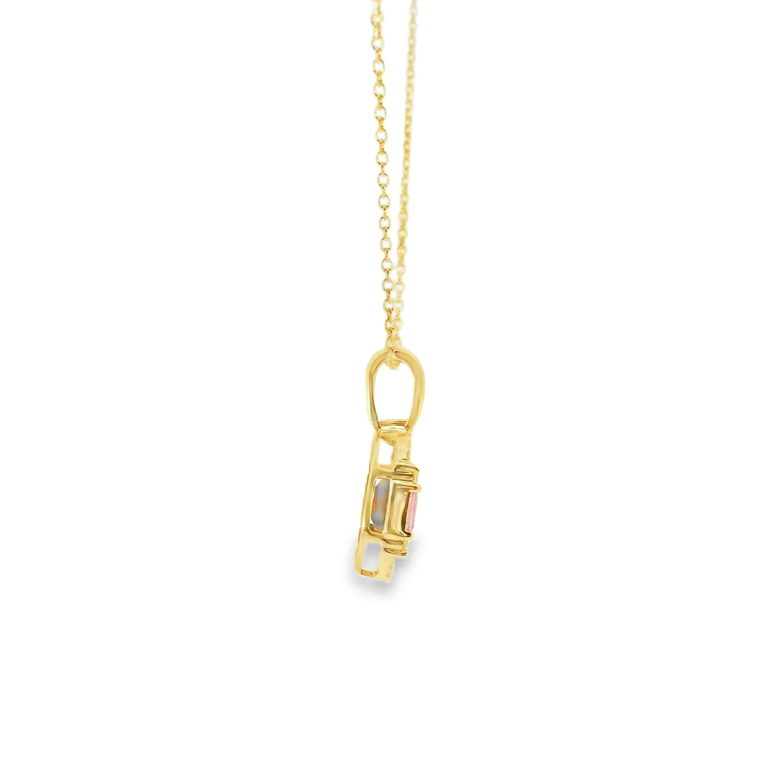 Garnet and Pink Sapphire Pendant - Image 4