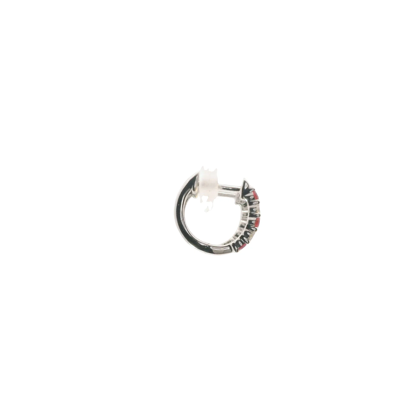 Huggies with Rubies and Diamonds - Image 4