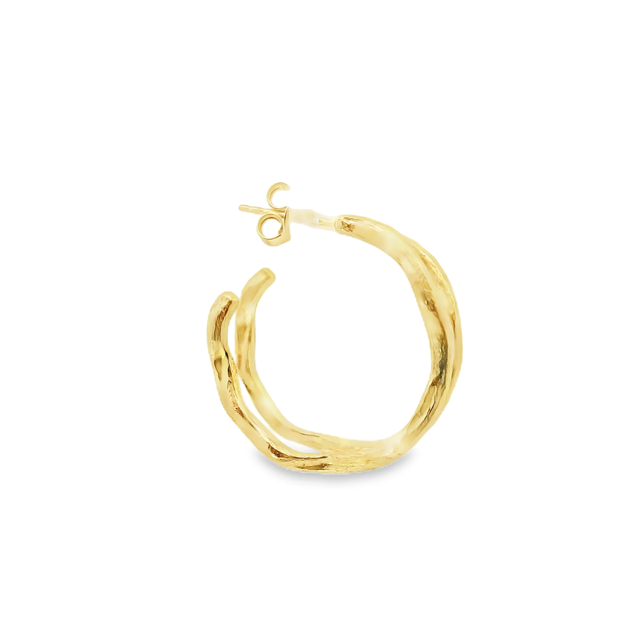 Jorge Revilla Yellow Gold Double Twist Hoops - Image 4