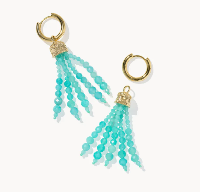 Kendra Scott GoldTone Sylvia Convertible Beaded Huggies - Image 2