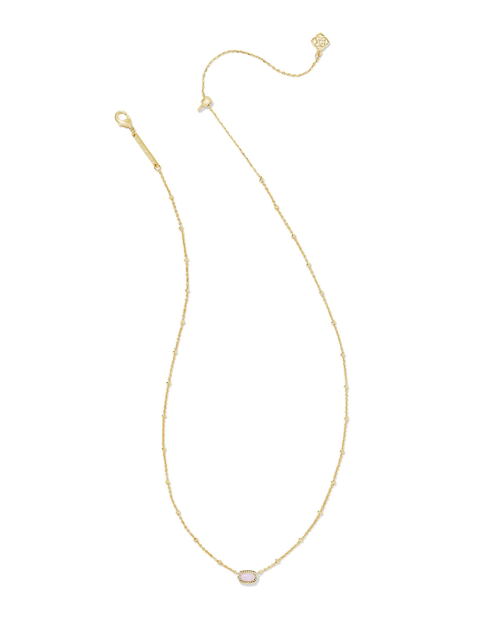 Kendra Scott Mini Elisa Pink Opalite Necklace - Image 2