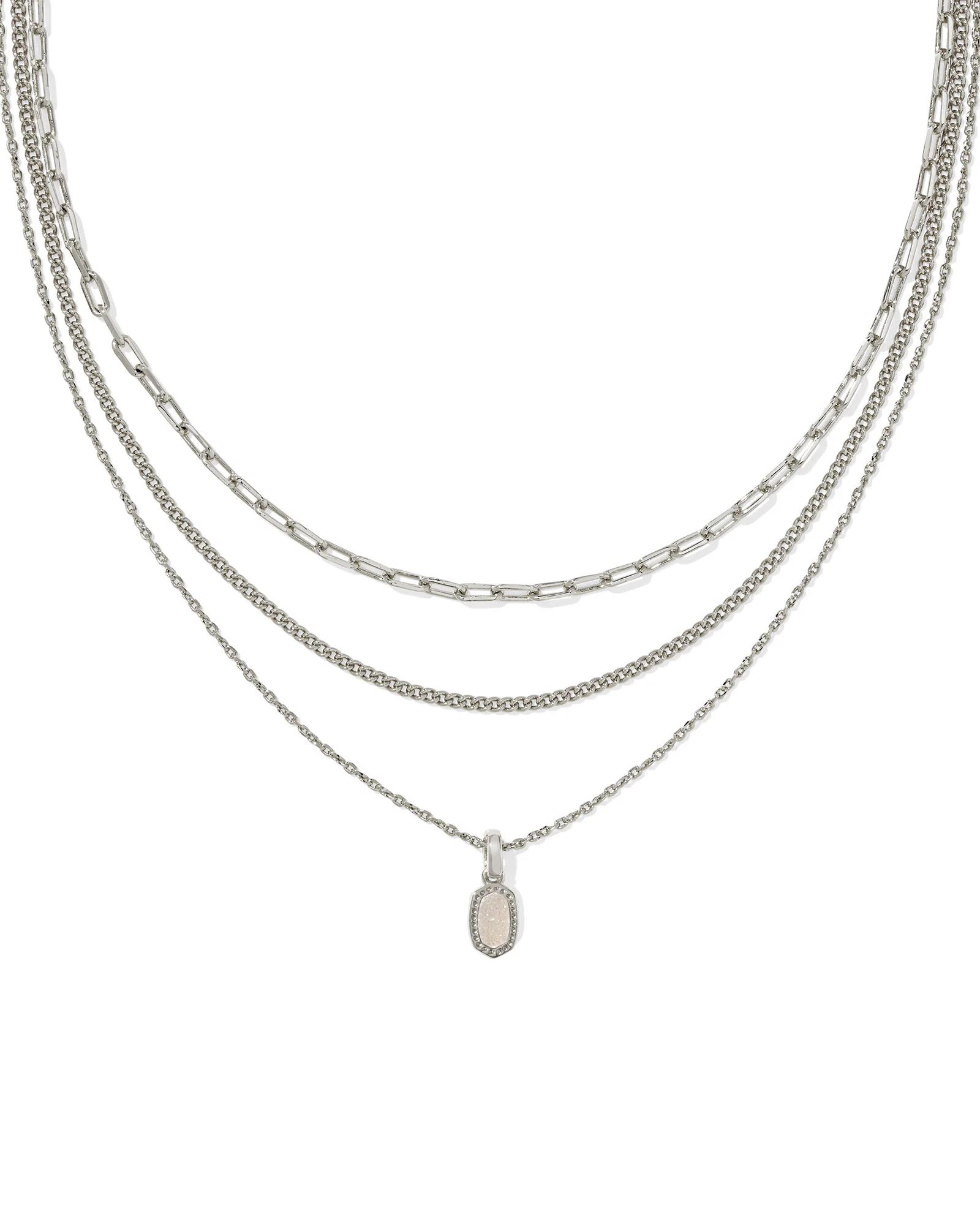 Kendra Scott Mini Elisa Triple Strand Necklace - Image 2