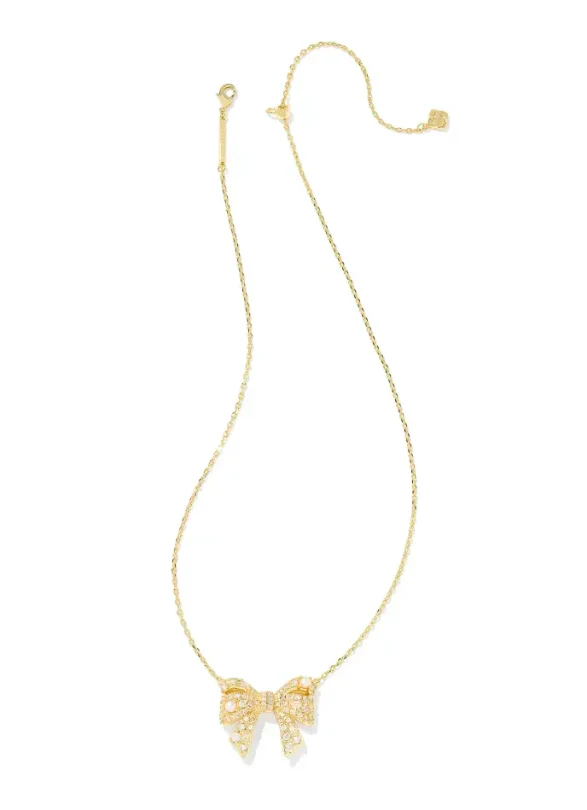Krista Bow Necklace and Ashton Earring Gift Set - Image 3