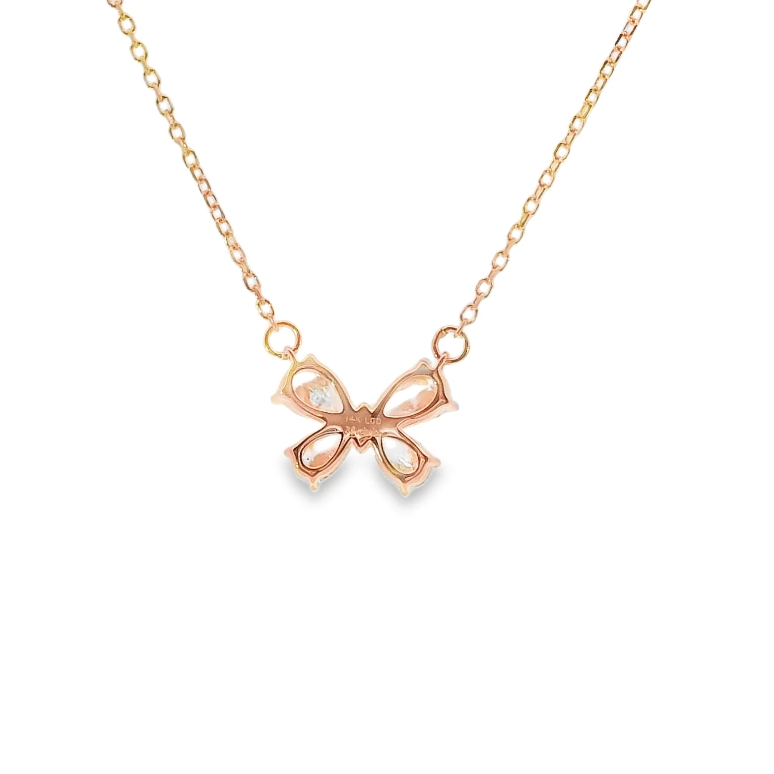 Lab Grown Diamond Butterfly Pendant - Image 3