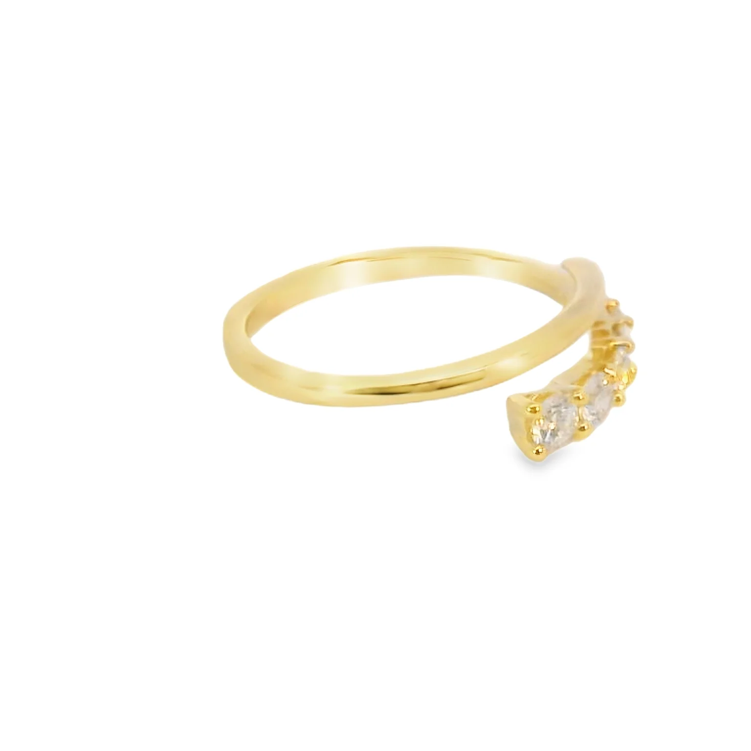 Lab Grown Diamond Bypass Band - Image 4