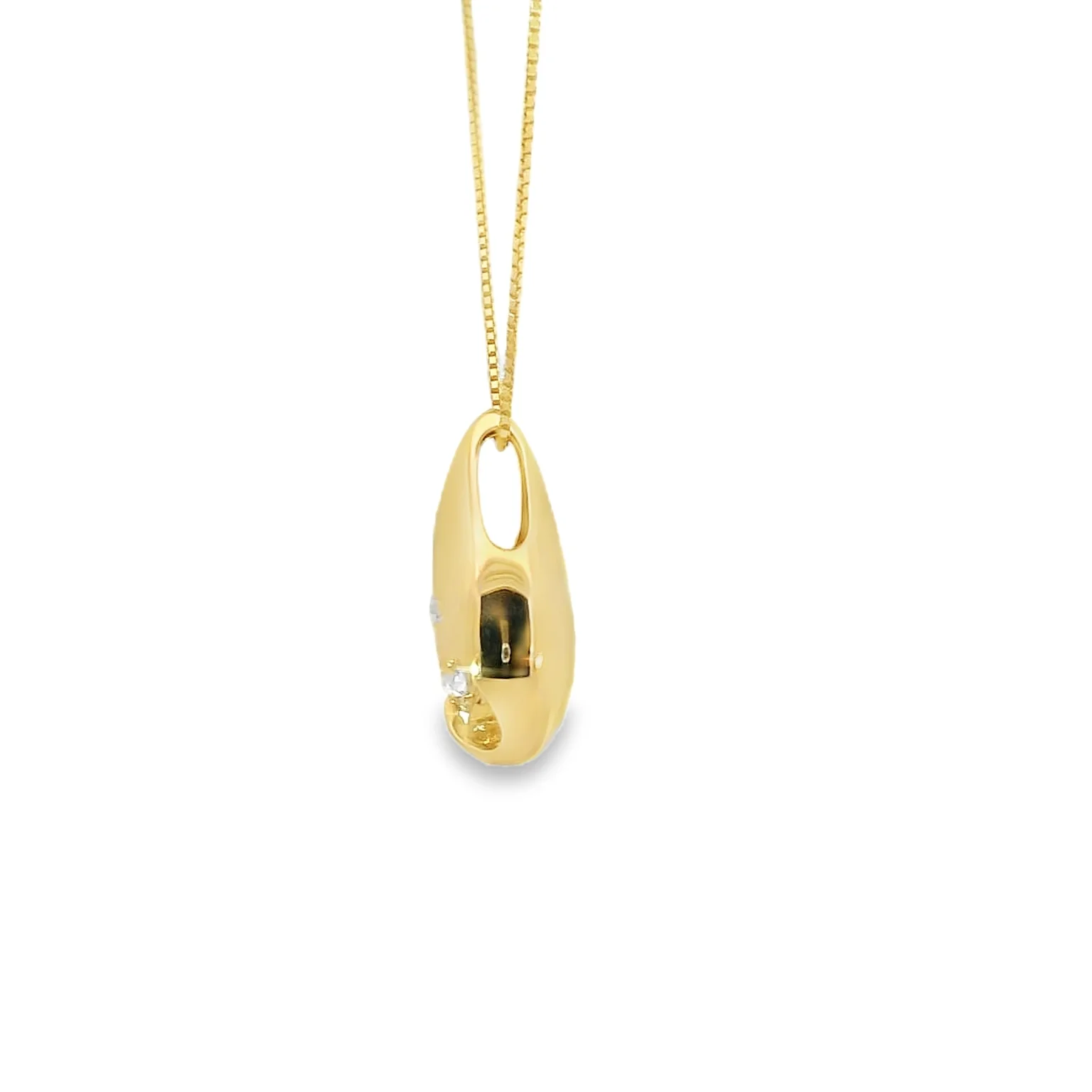 Lab Grown Diamond Drop Pendant - Image 2