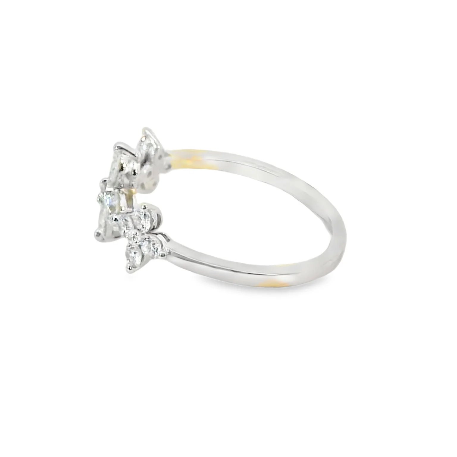 Lab Grown Diamond Flowers Band - Image 2