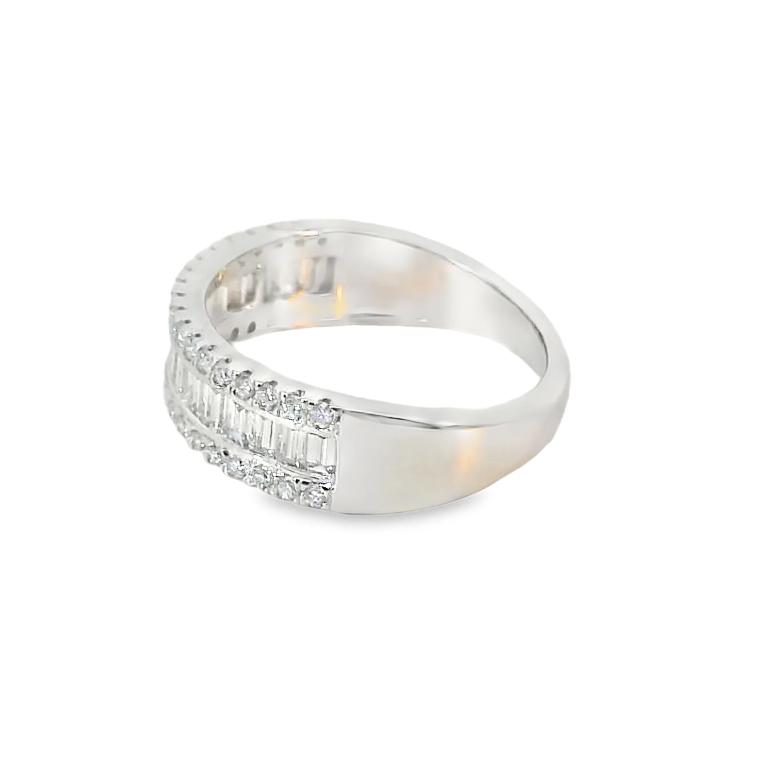 Lab Grown Diamond Three Row Band - Image 2