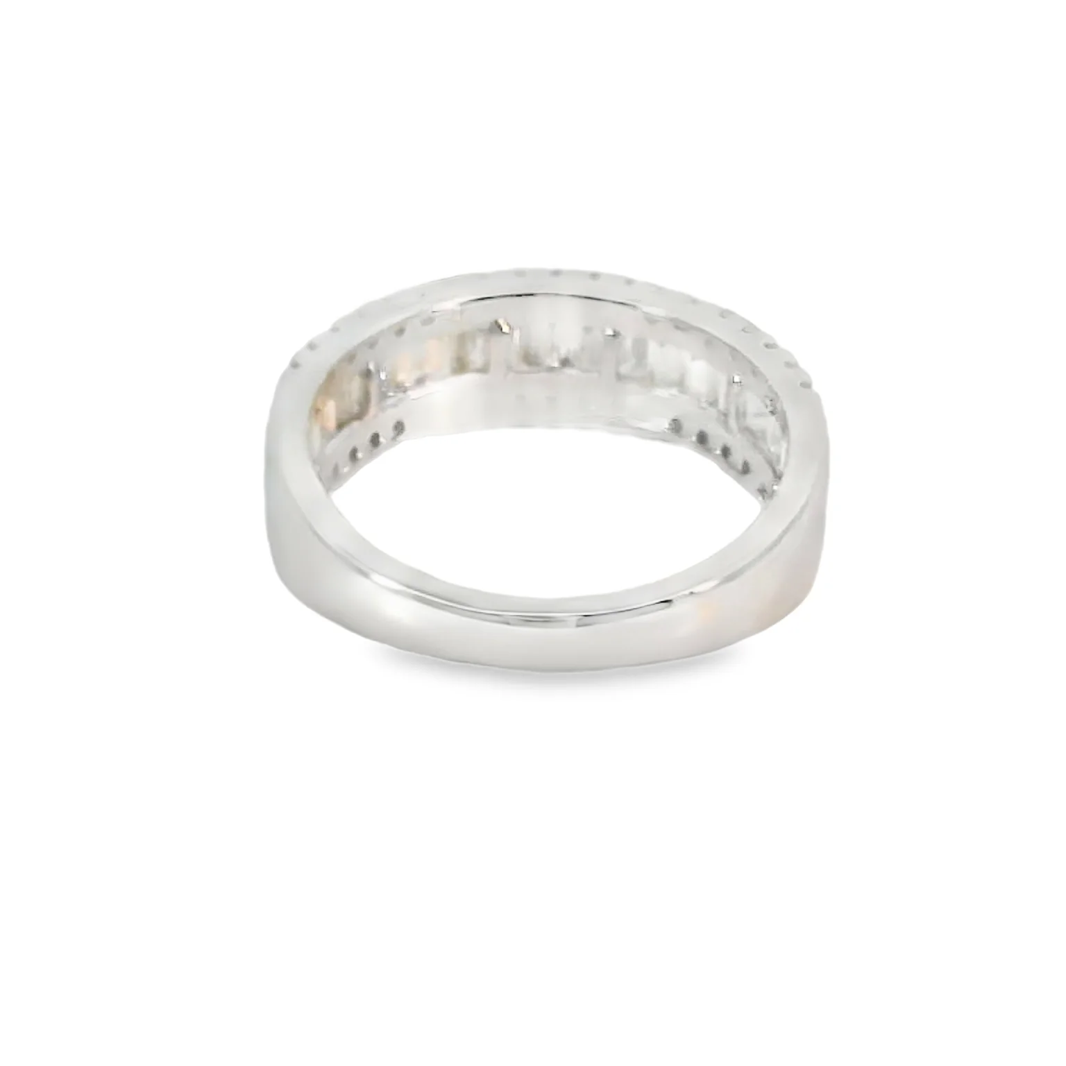 Lab Grown Diamond Three Row Band - Image 3