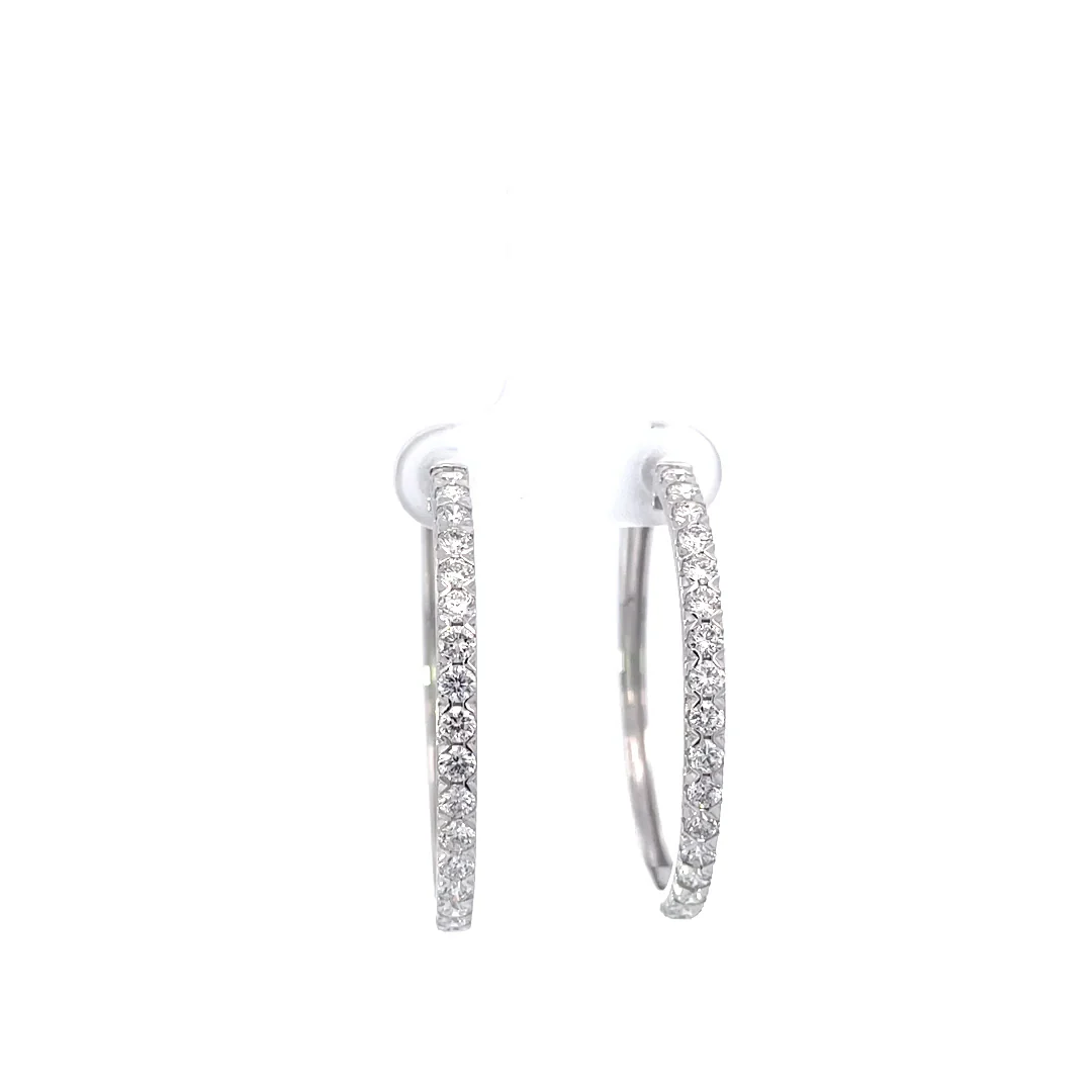 Lab Grown Diamonds Hoops - Image 3