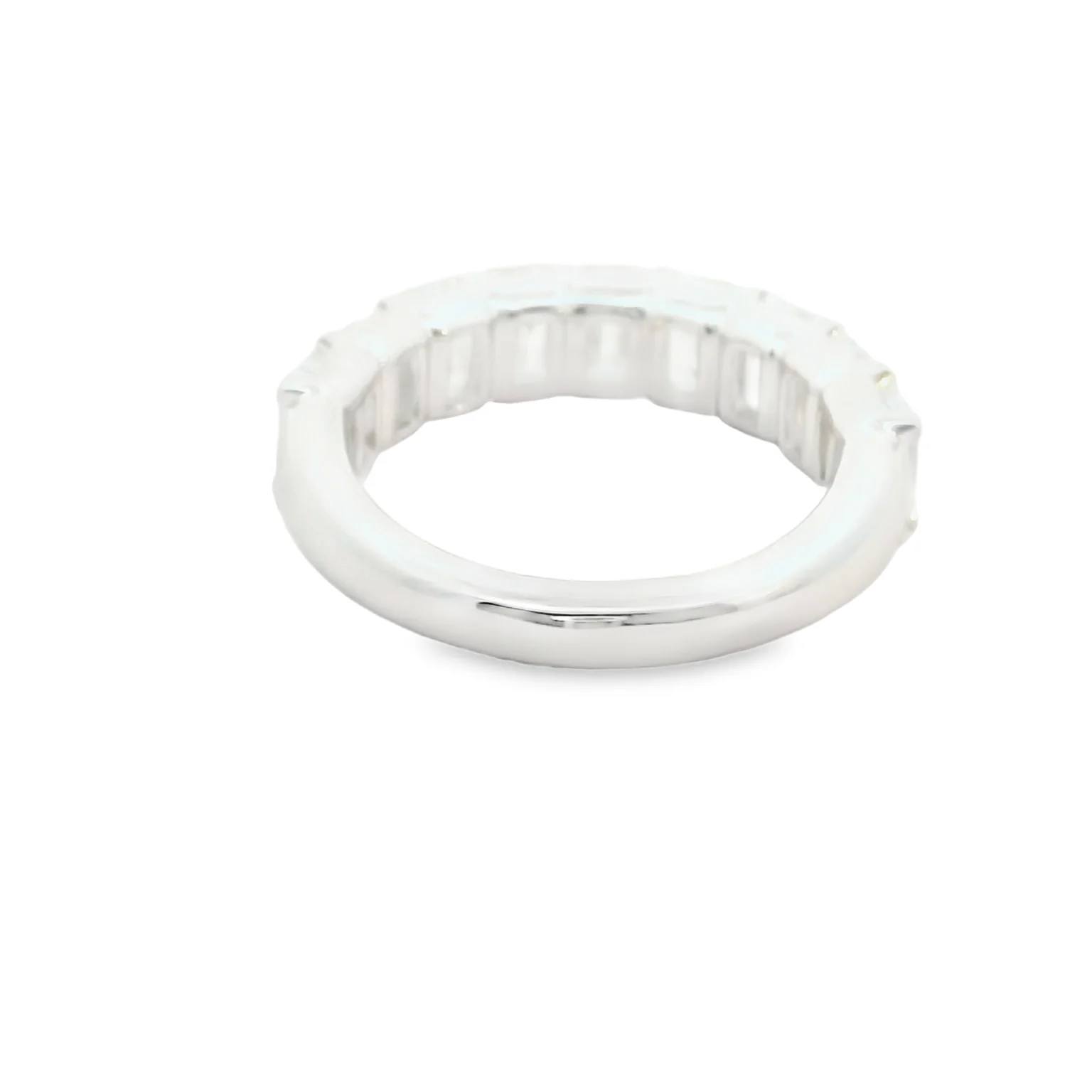 Lab Grown Emerald Cut Diamond Band - Image 3