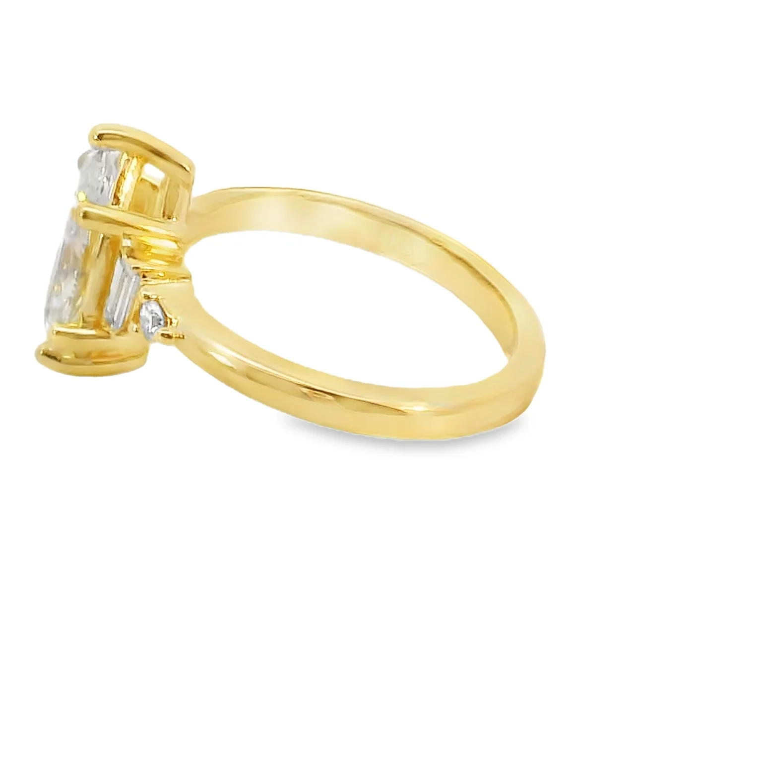 Lab Grown Marquise Engagement Ring - Image 2