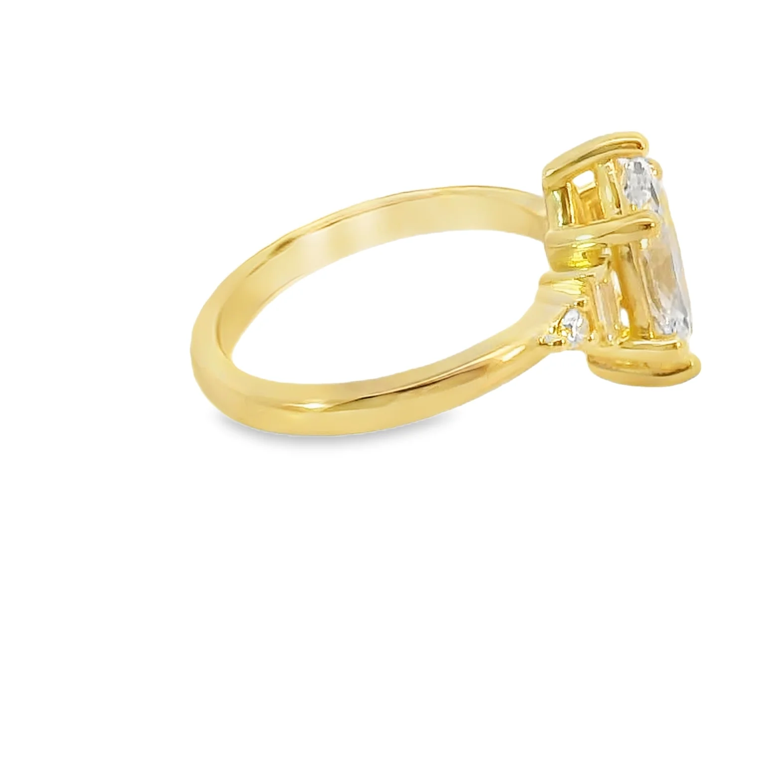 Lab Grown Marquise Engagement Ring - Image 4