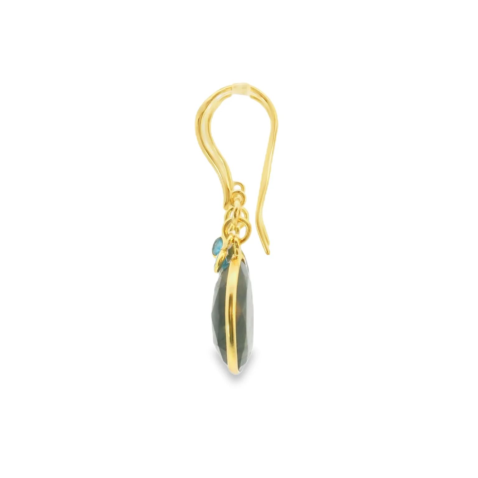 Labradorite Vermeil Earrings - Image 2