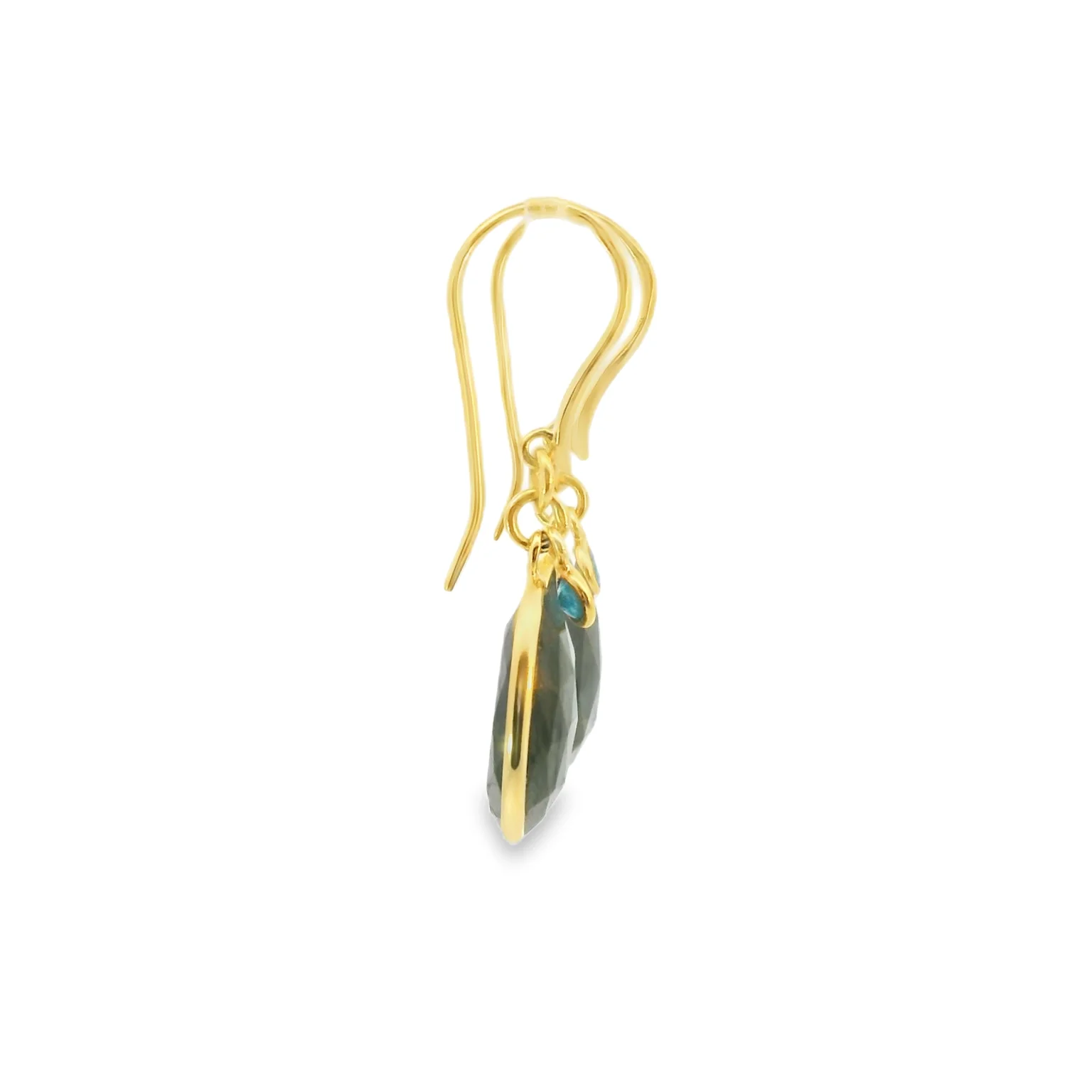Labradorite Vermeil Earrings - Image 4