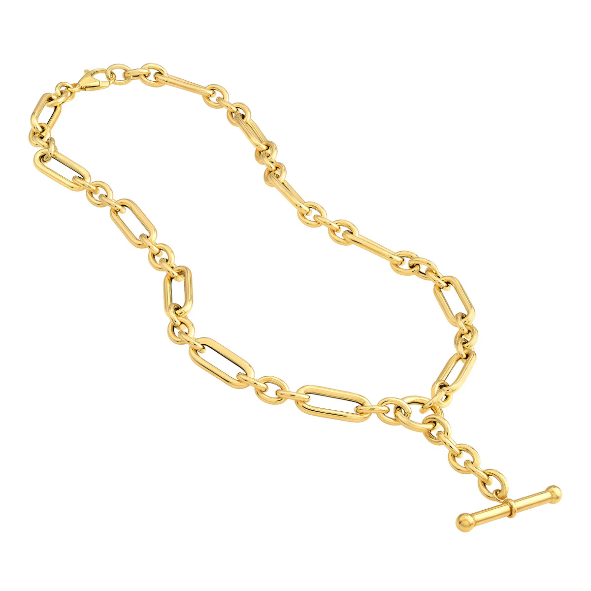 Lariat Oversized Open Link Necklace - Image 3