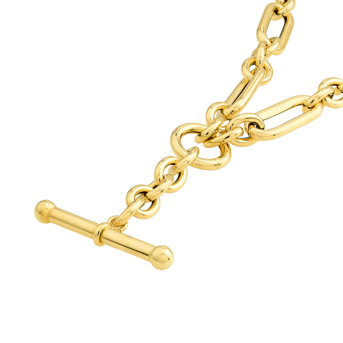 Lariat Oversized Open Link Necklace - Image 4