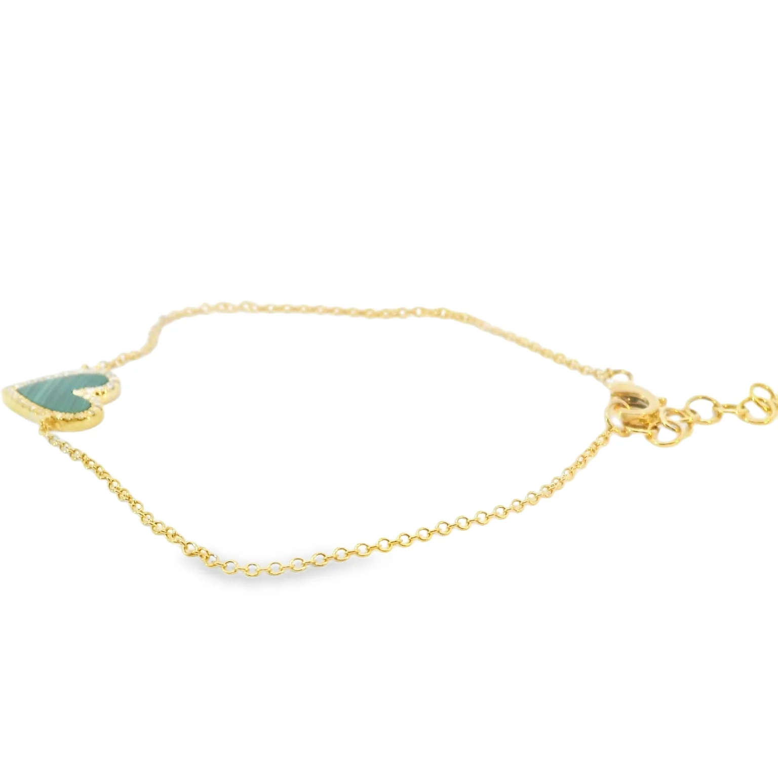 Malachite Heart Bracelet - Image 2