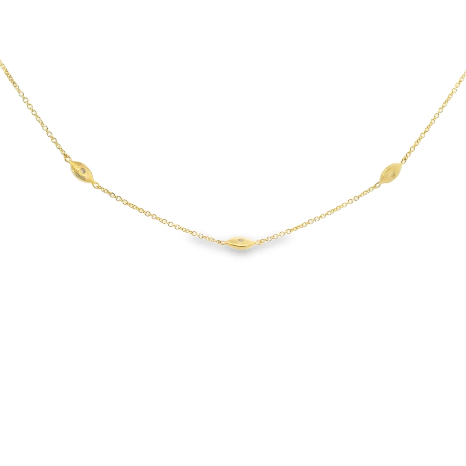 Marquise Illusion Station Necklace - Image 3