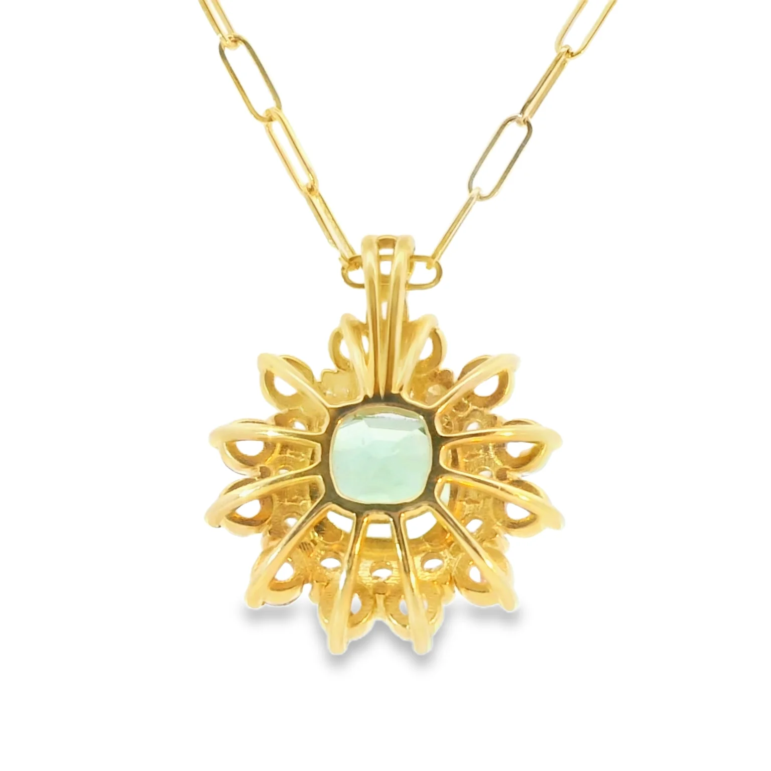 Mint and Pink Tourmaline Pendant - Image 3
