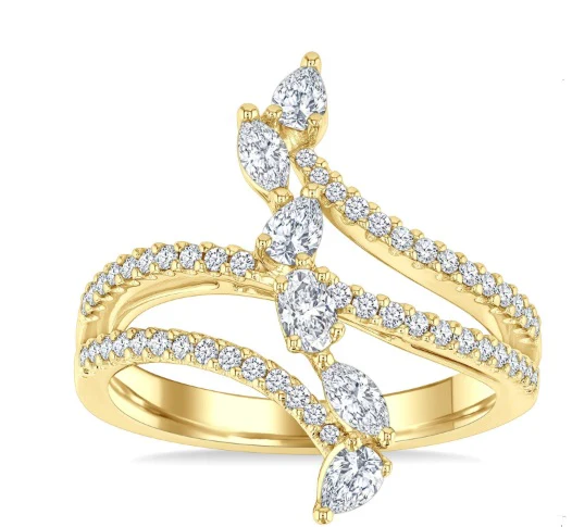 Mixed Shape Diamond Fashion Ring - Image 2