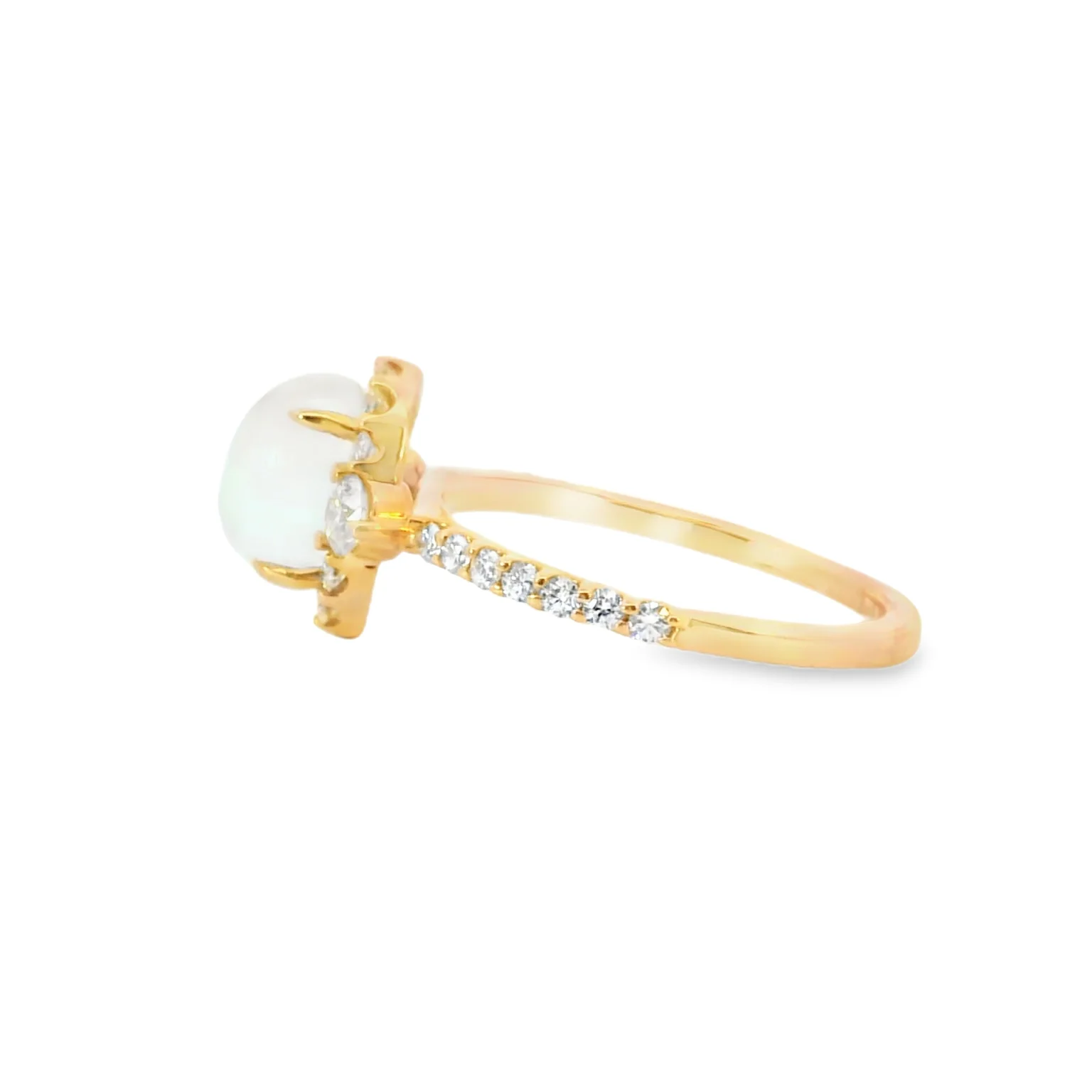Moonstone and Diamond Ring - Image 2