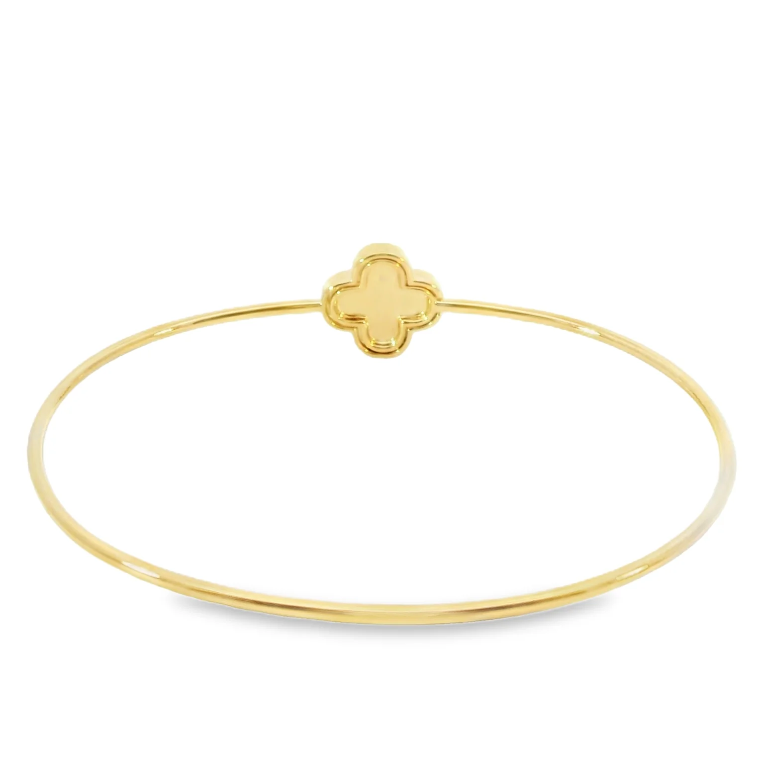 Mother of Pearl Clover Bangle - Image 3