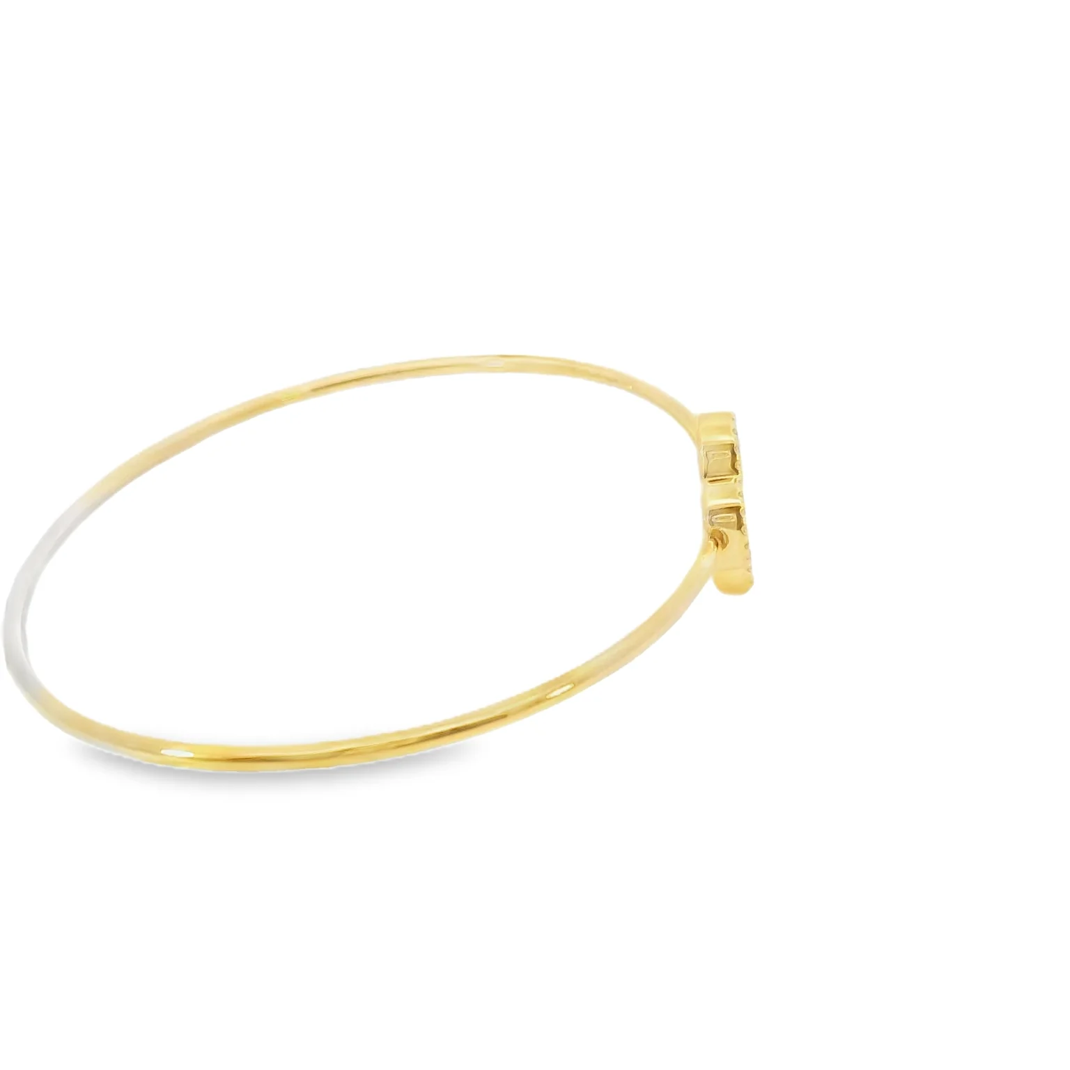 Mother of Pearl Clover Bangle - Image 4