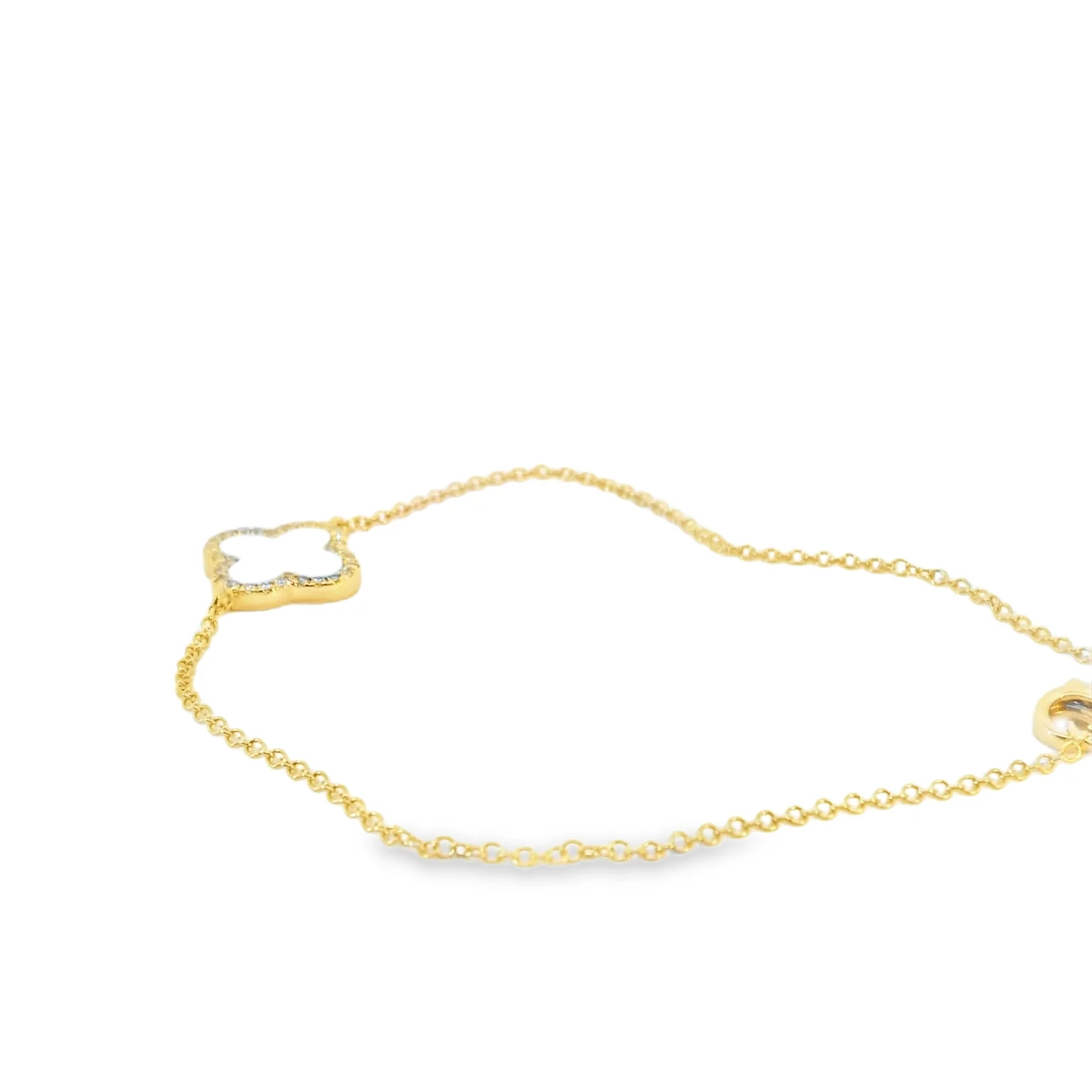 Mother of Pearl Clover Bracelet - Image 2
