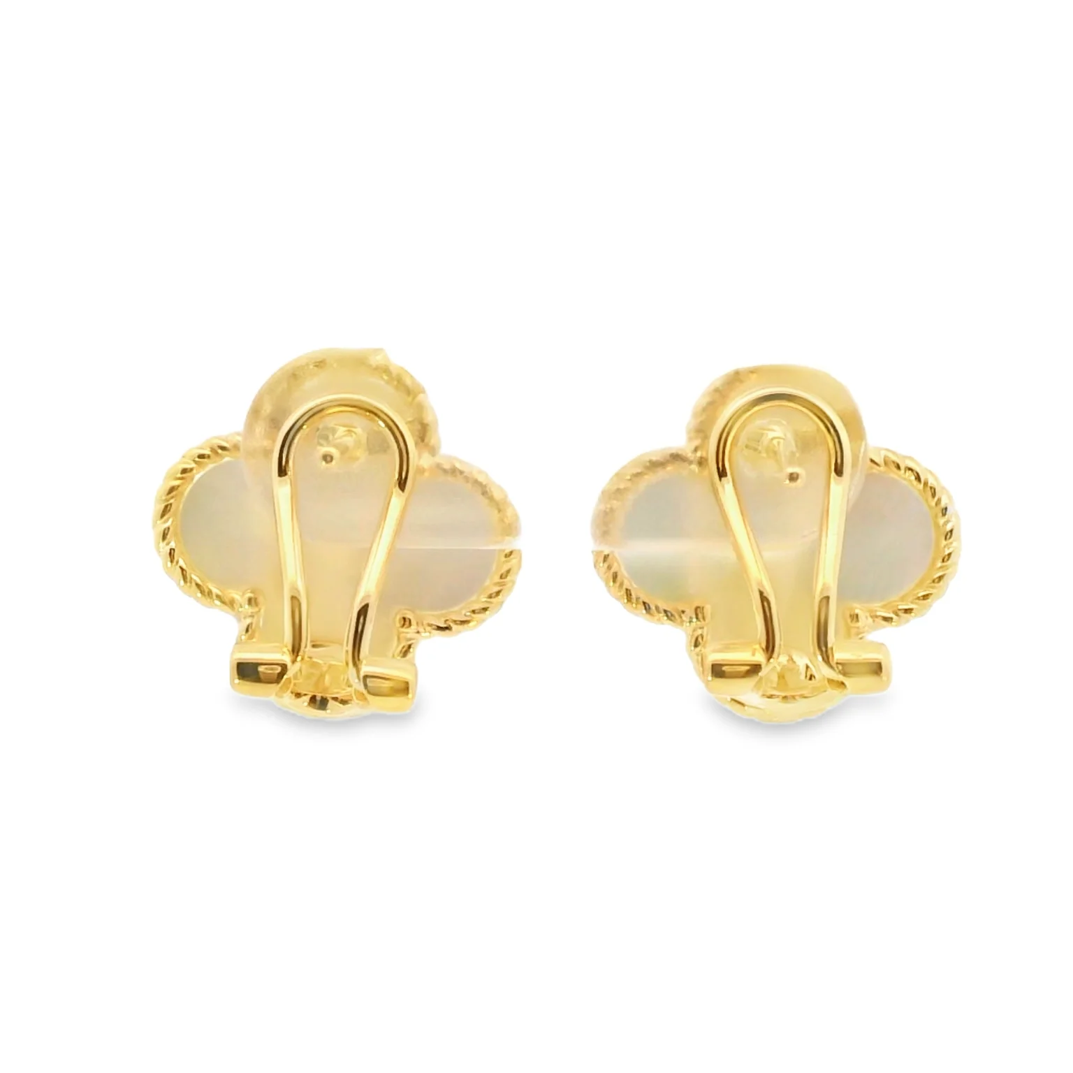 Mother Of Pearl Clover Earrings - Image 3