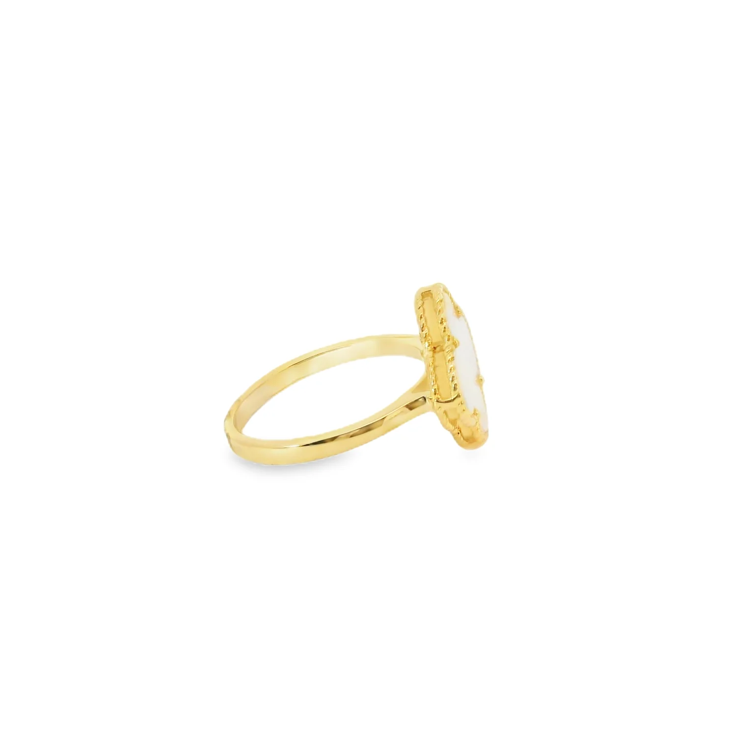 Mother Of Pearl Clover Ring - Image 2