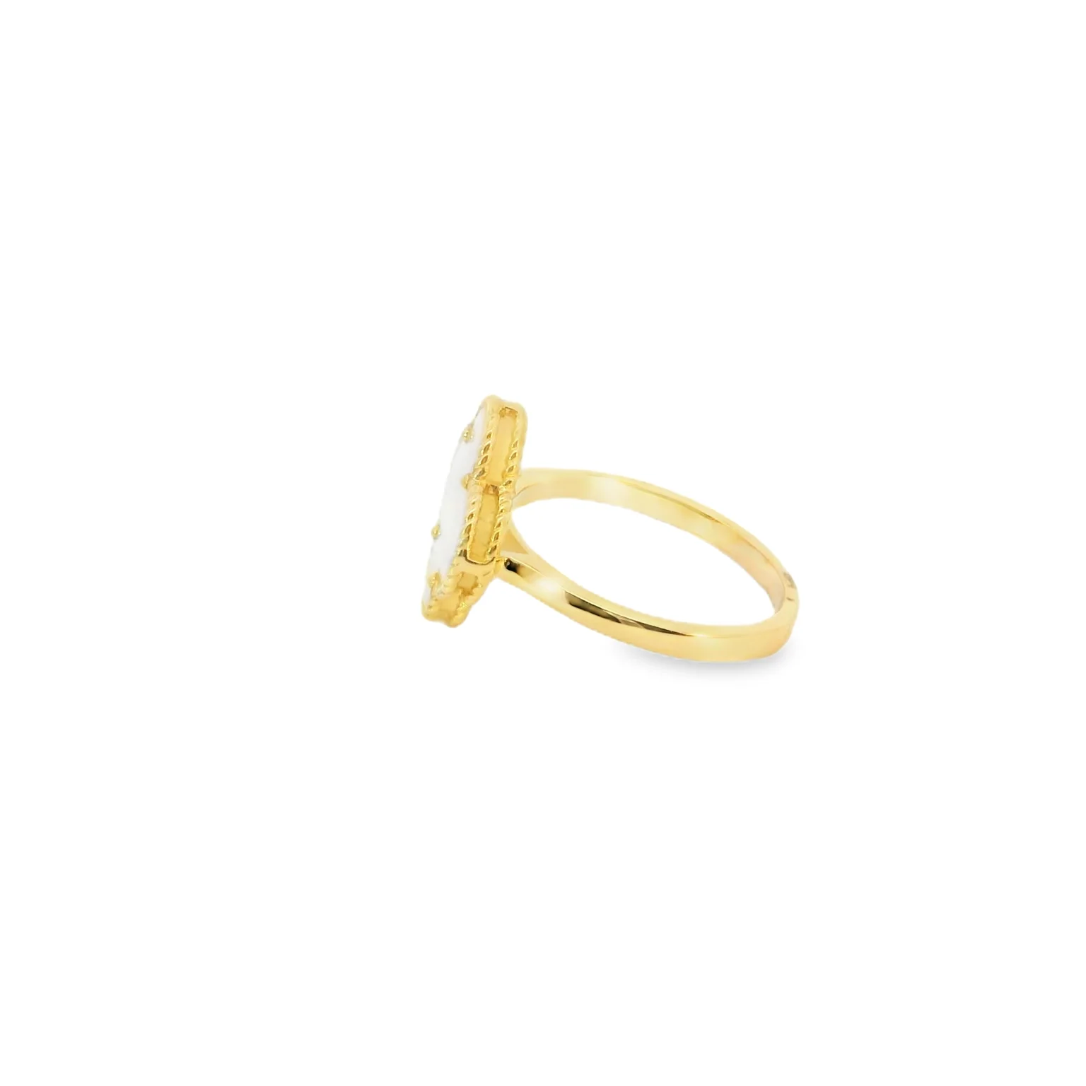 Mother Of Pearl Clover Ring - Image 4
