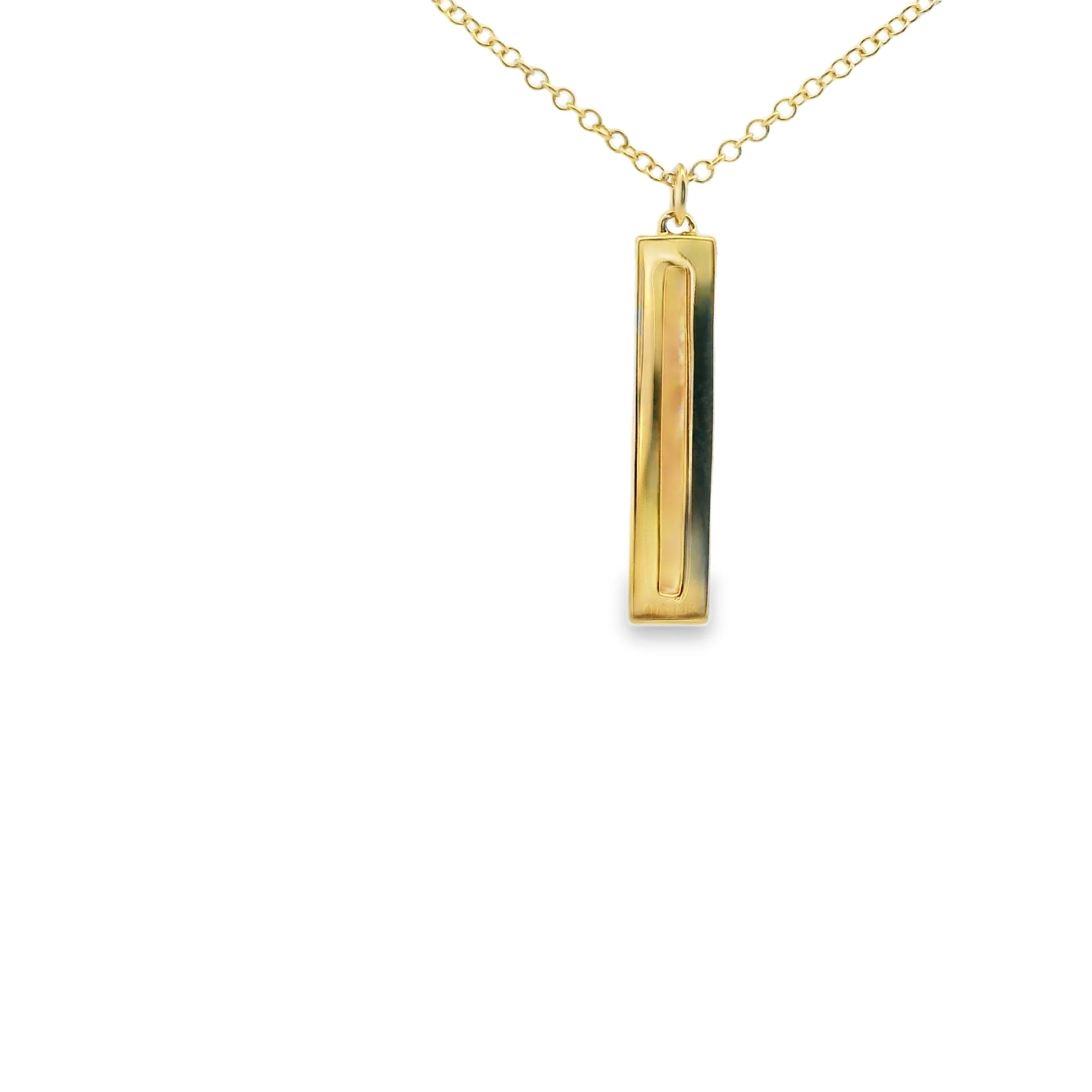 Mother Of Pearl & Diamond Necklace - Image 3
