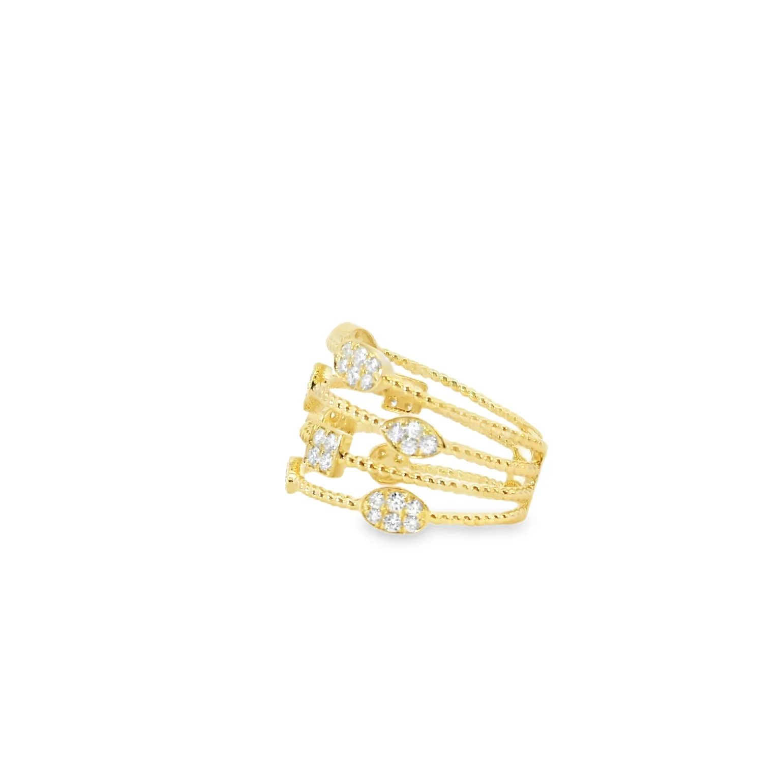 Multi Row Diamond Ring - Image 2