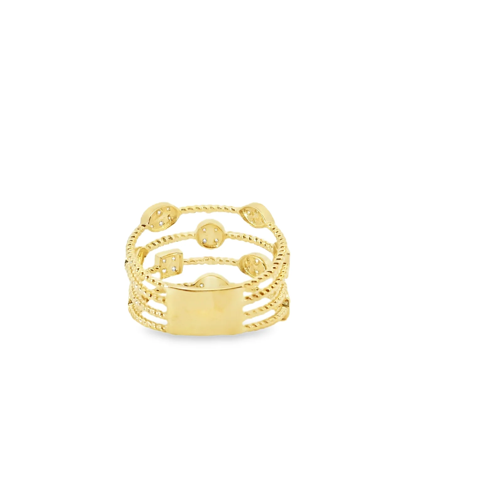 Multi Row Diamond Ring - Image 3