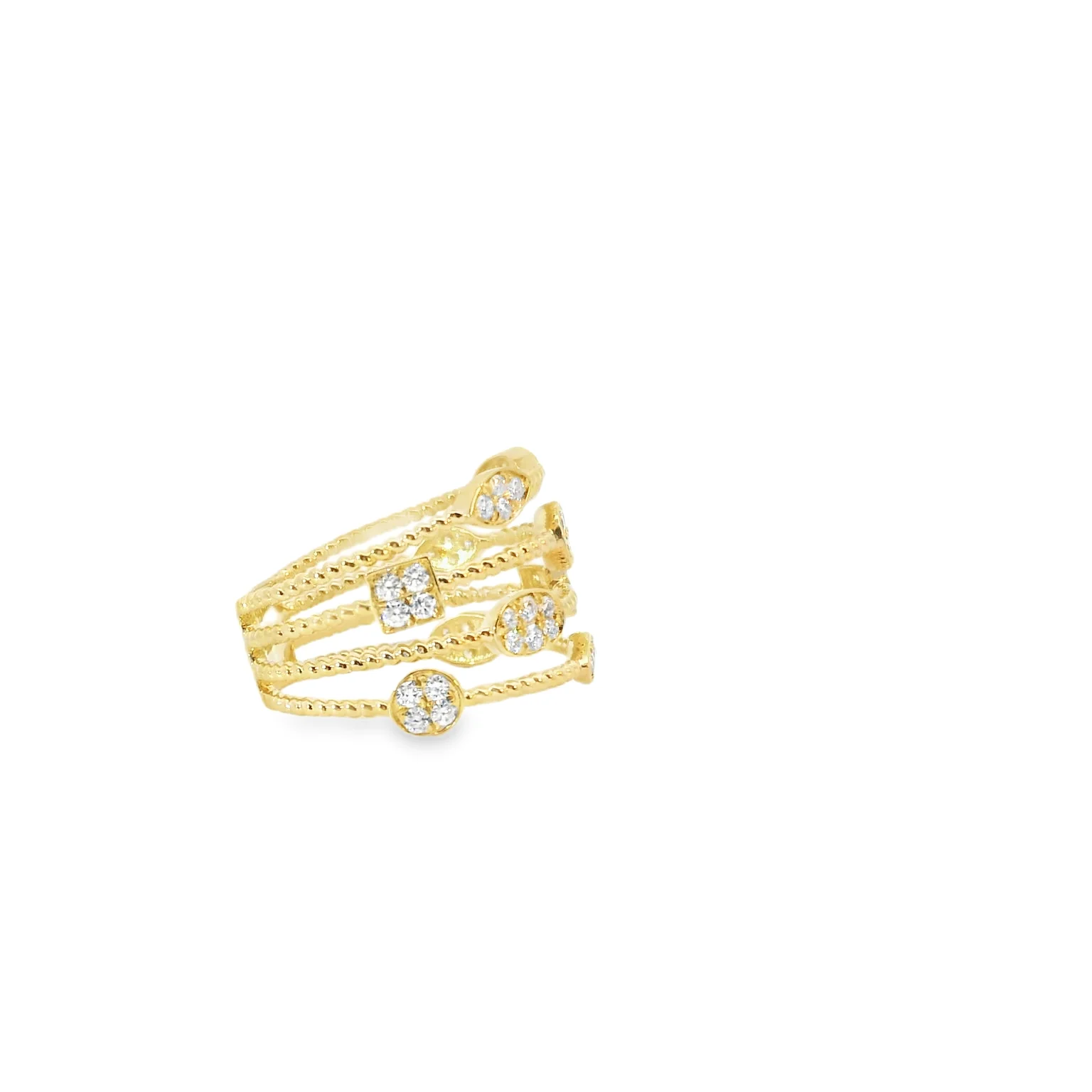 Multi Row Diamond Ring - Image 4