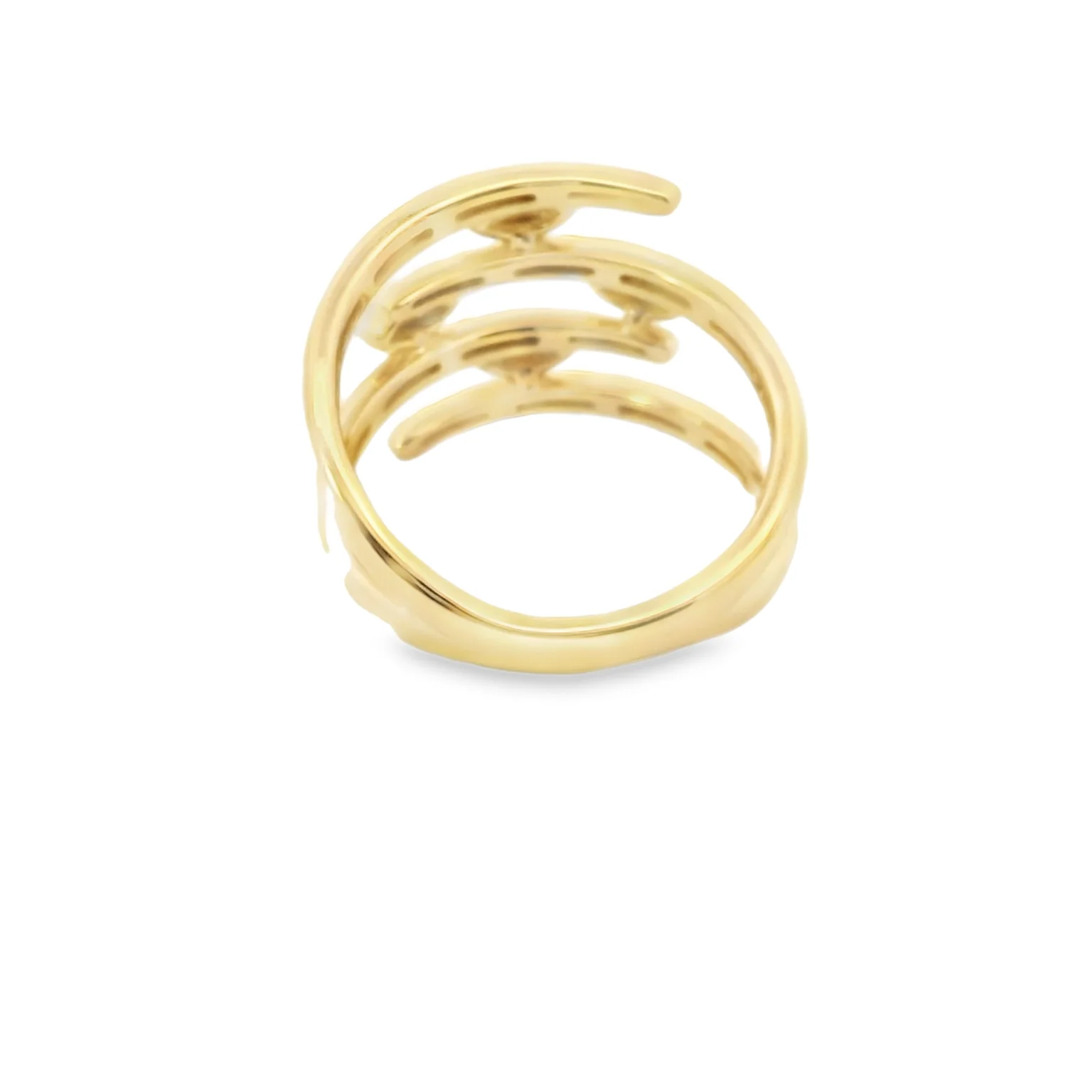 Multi Row Ring with Diamond Marquise Clusters - Image 3