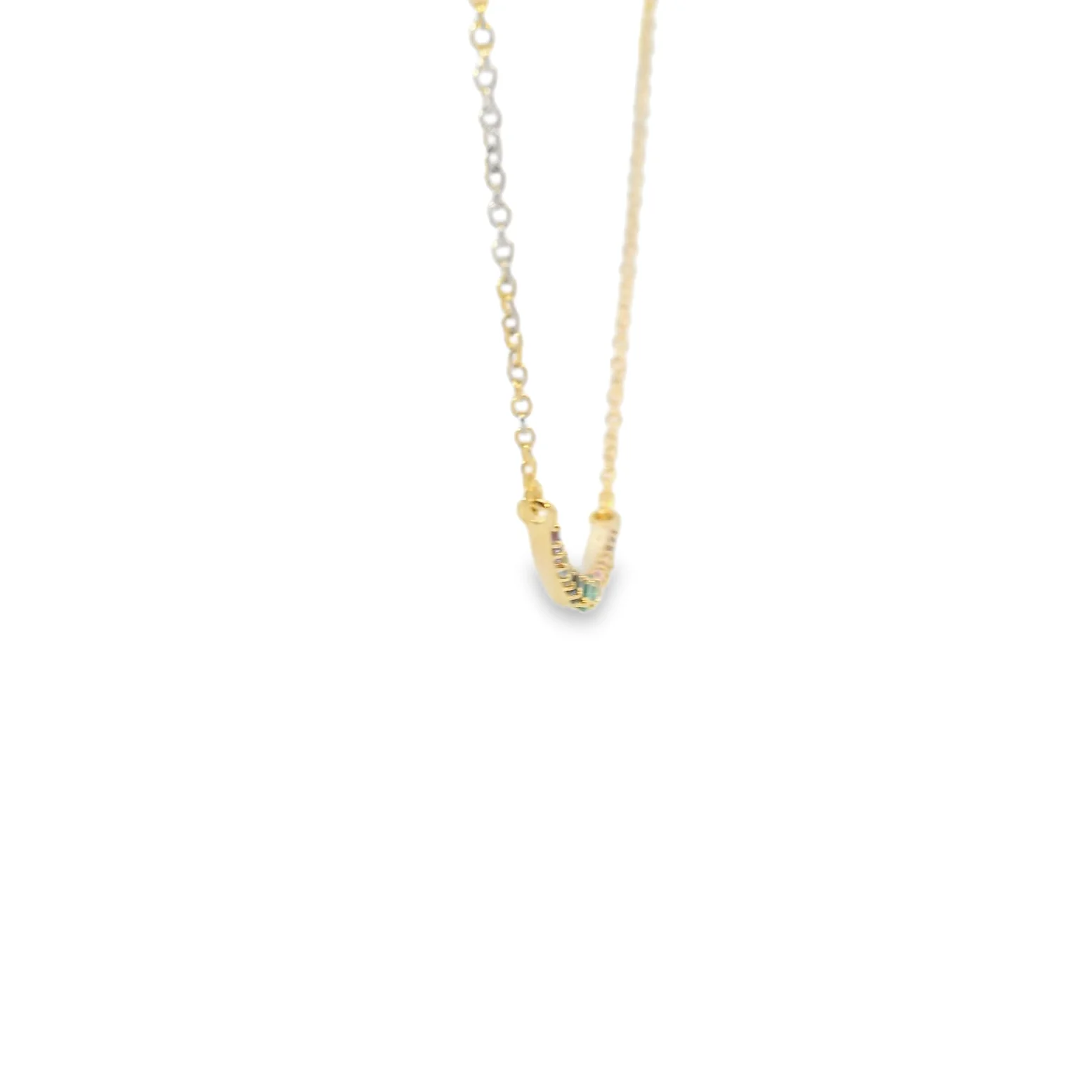 Multicolor Sapphire Smile Pendant - Image 4