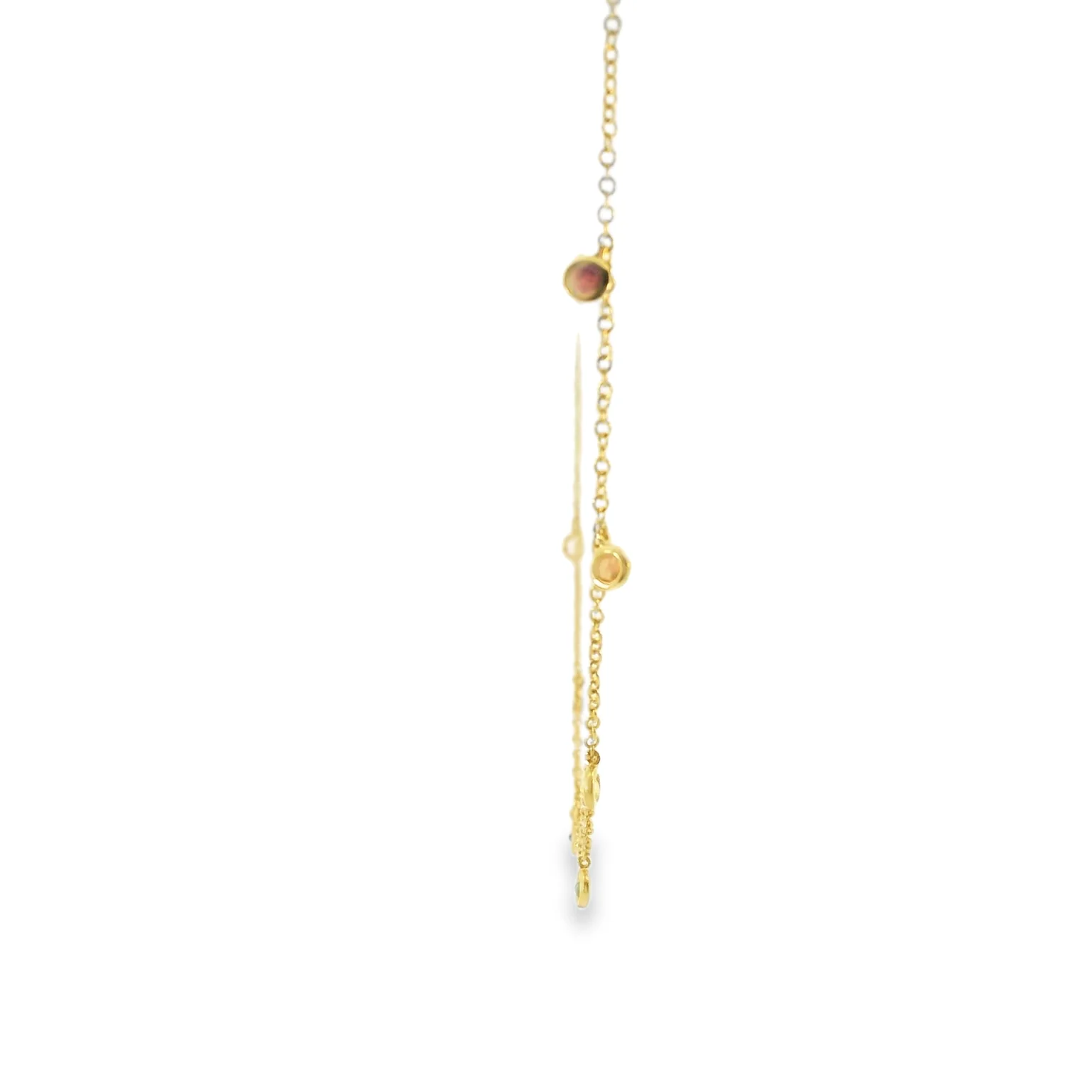 Multicolor Sapphire Station Necklace - Image 4