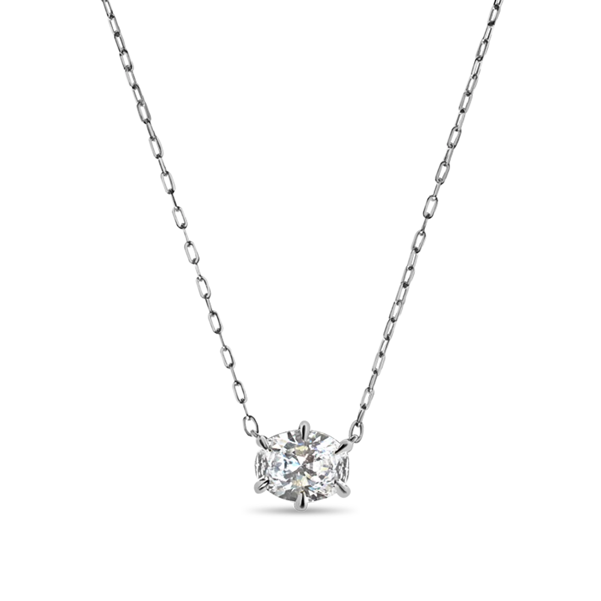 Oval Diamond Pendant - Image 3