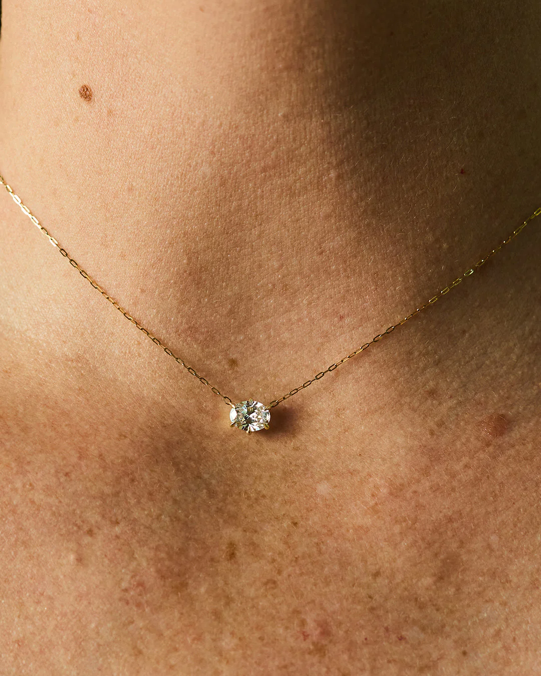 Oval Diamond Pendant - Image 5