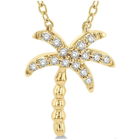 Palm Tree Diamond Necklace - Image 3