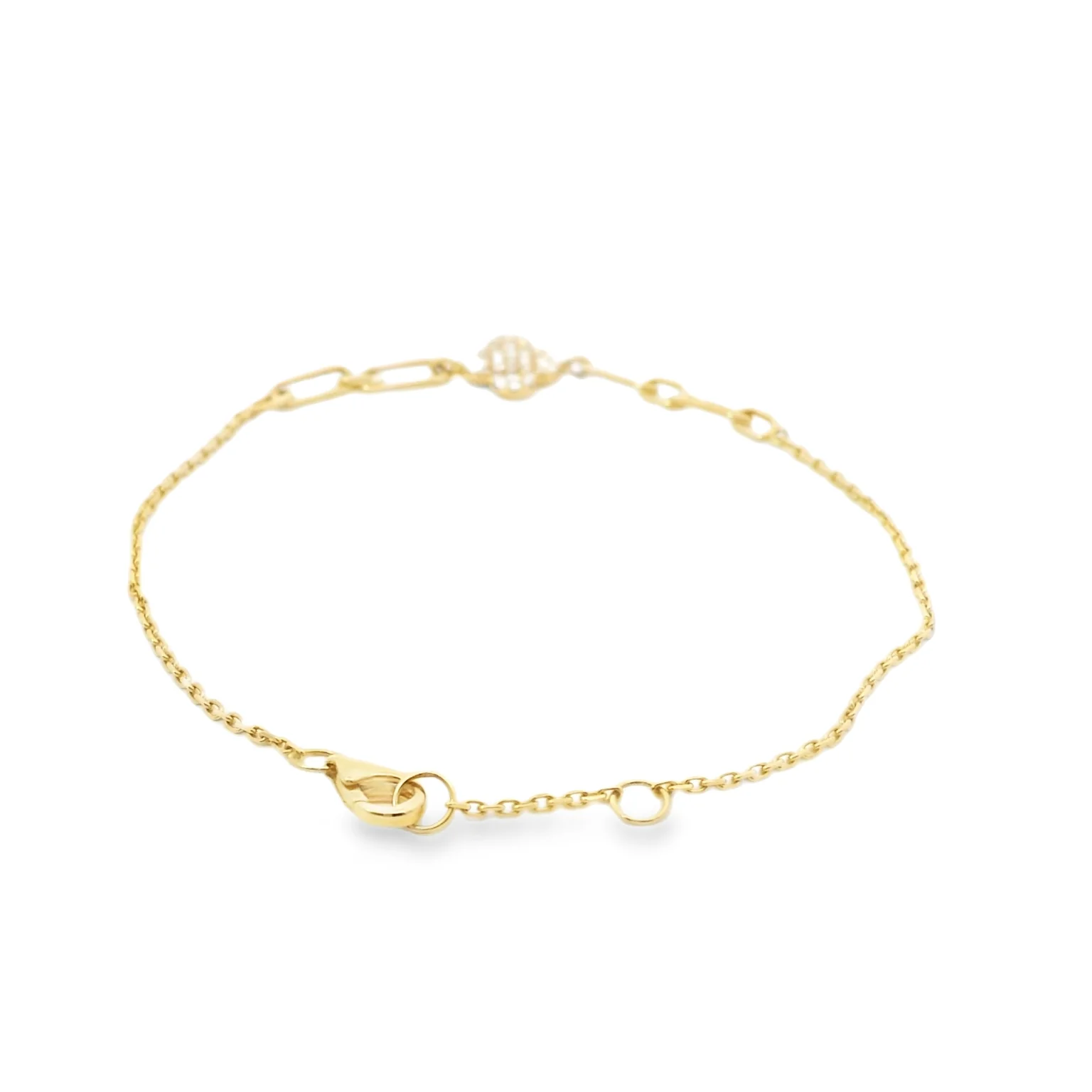 Pave Clover Charm Bracelet - Image 3