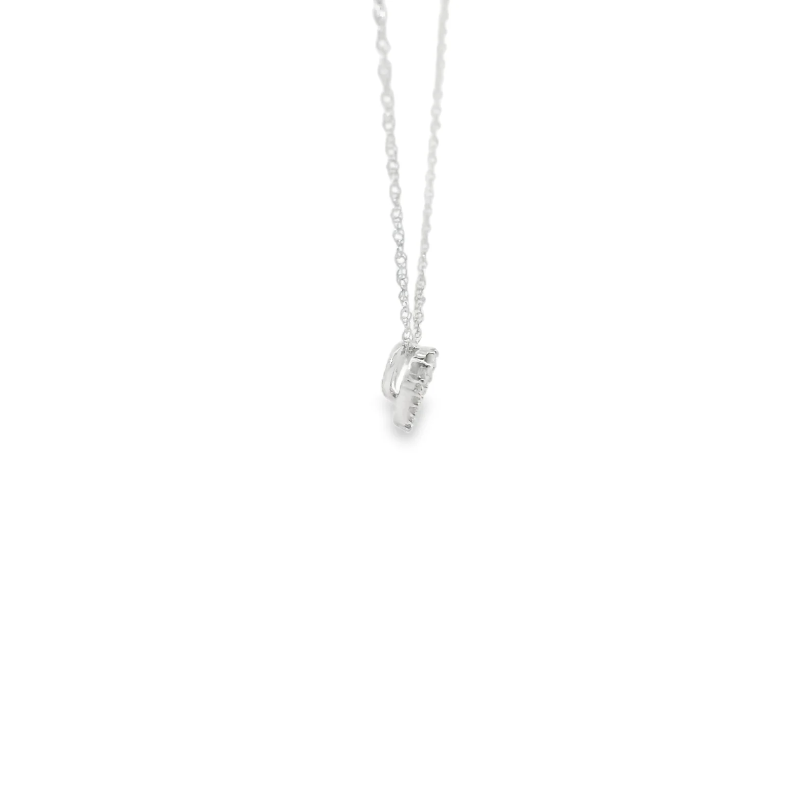 Petite Diamond Heart Pendant - Image 4