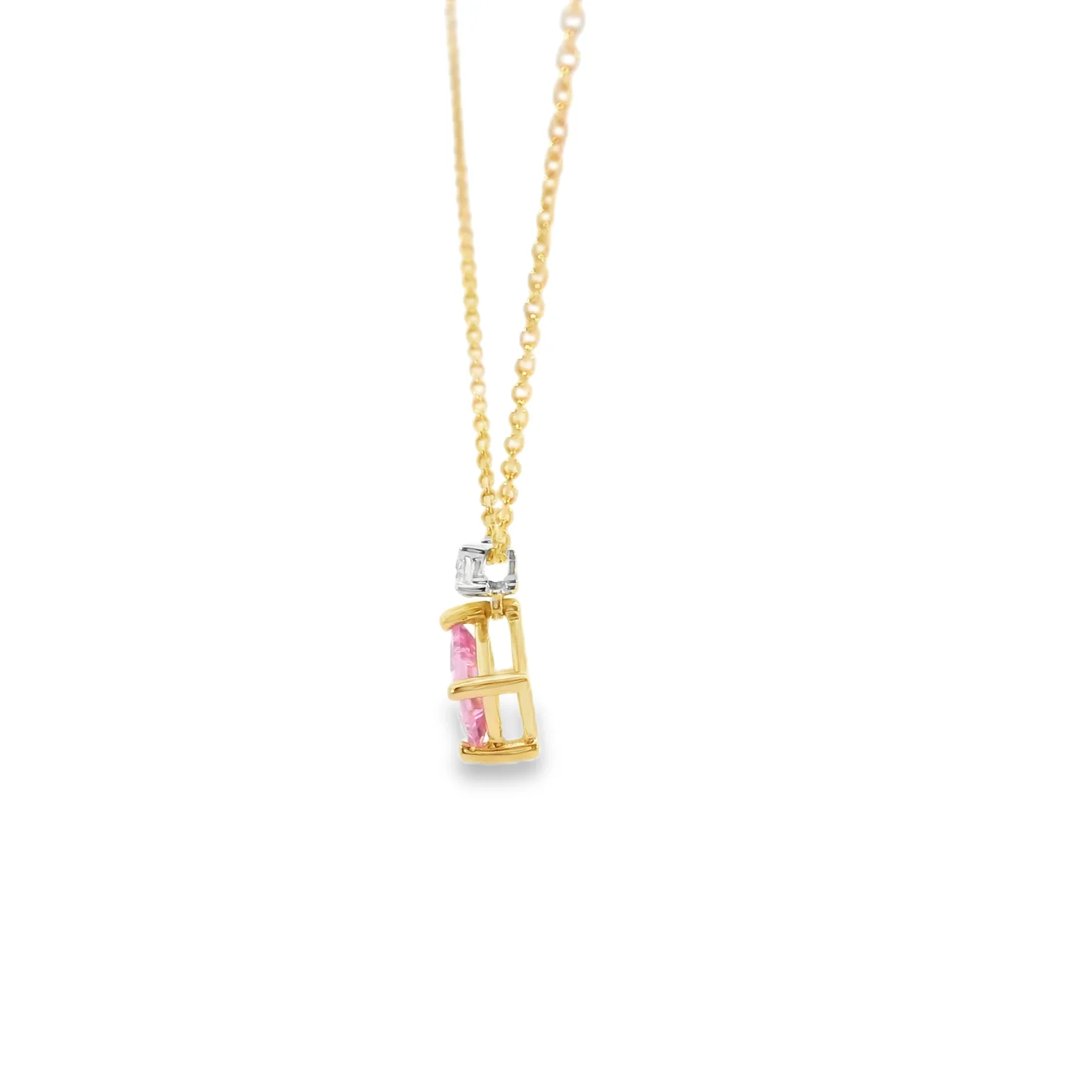 Pink Sapphire Pendant - Image 4