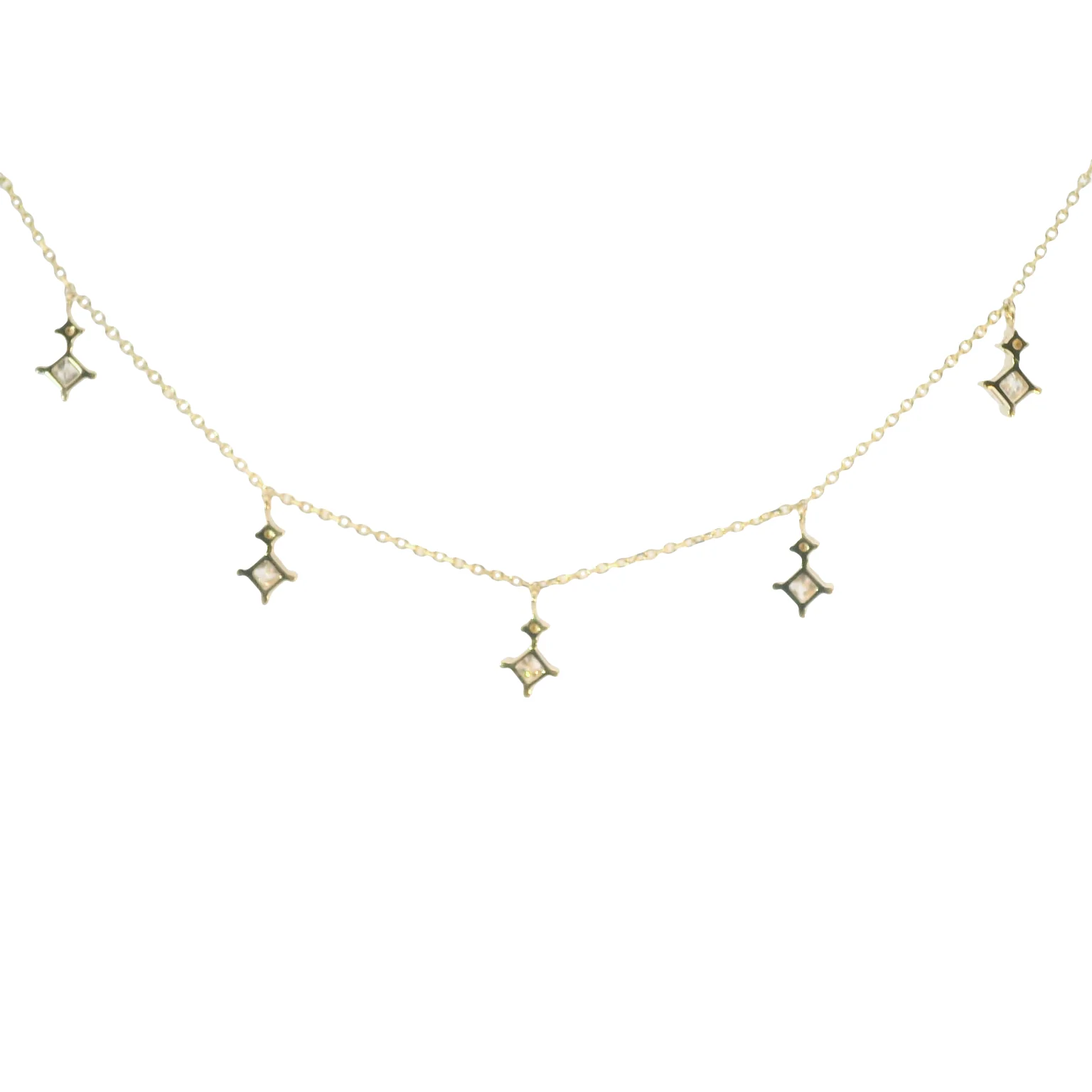Princess Diamond Station Necklace - Image 3