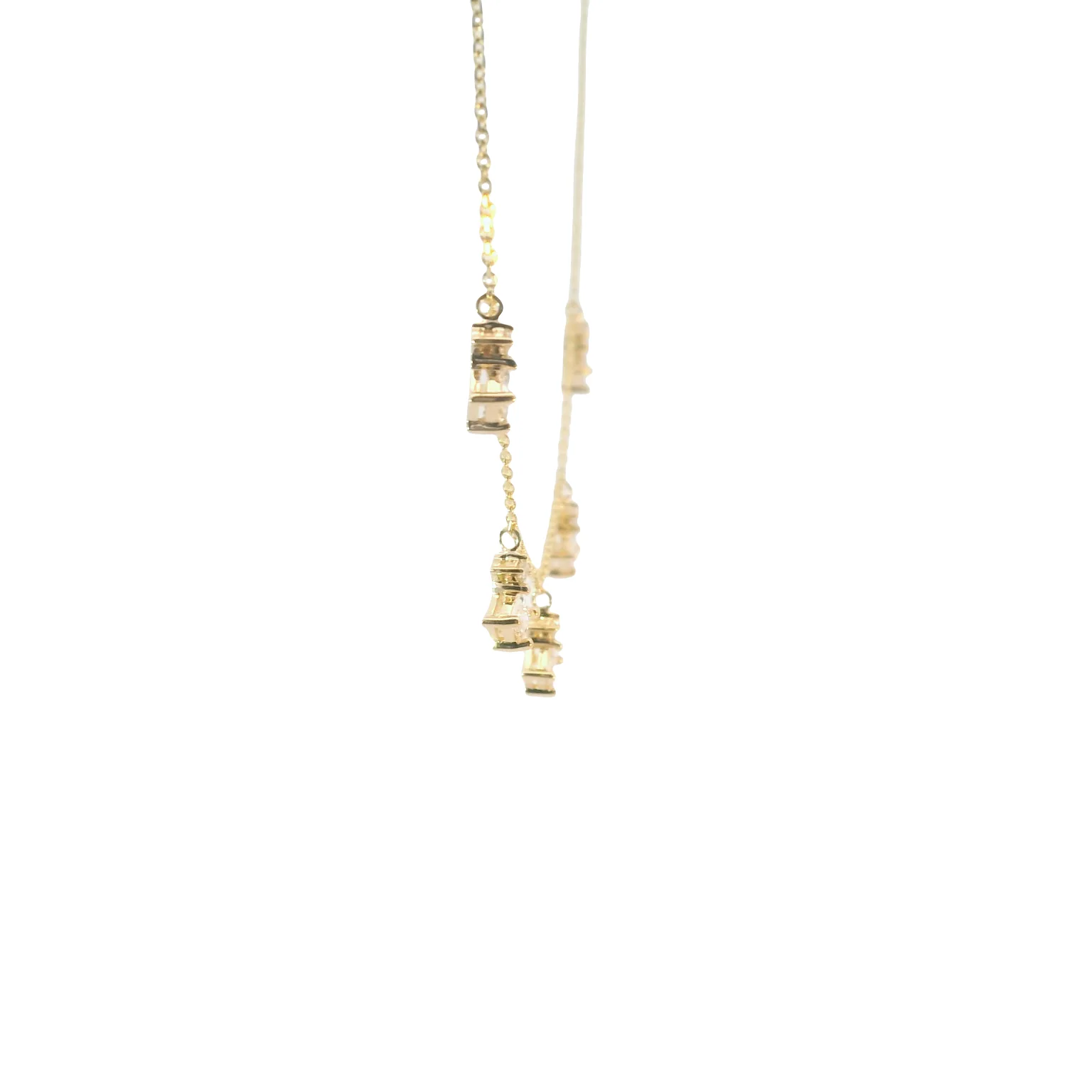 Princess Diamond Station Necklace - Image 4