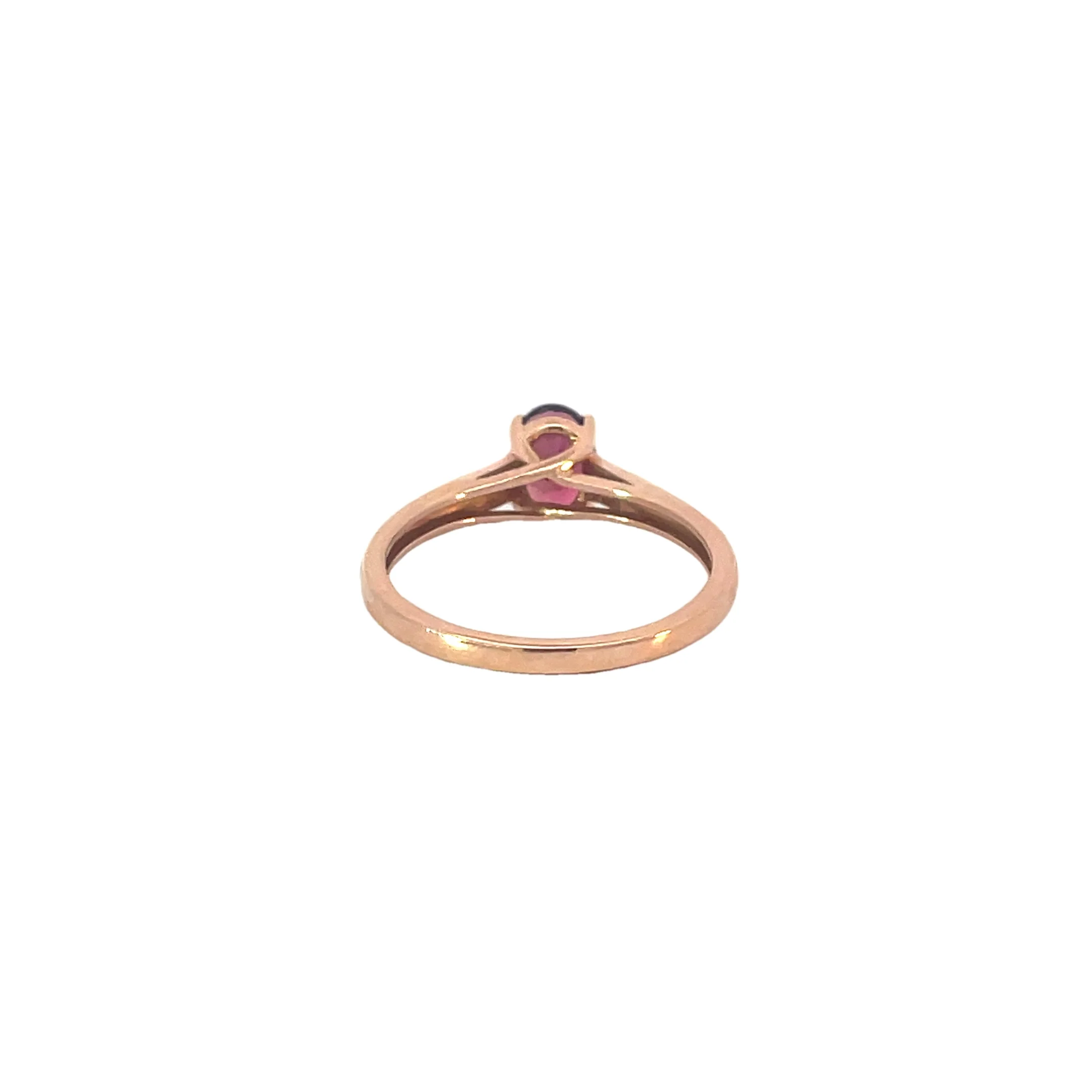 Rose Gold Pink Tourmaline Ring - Image 3
